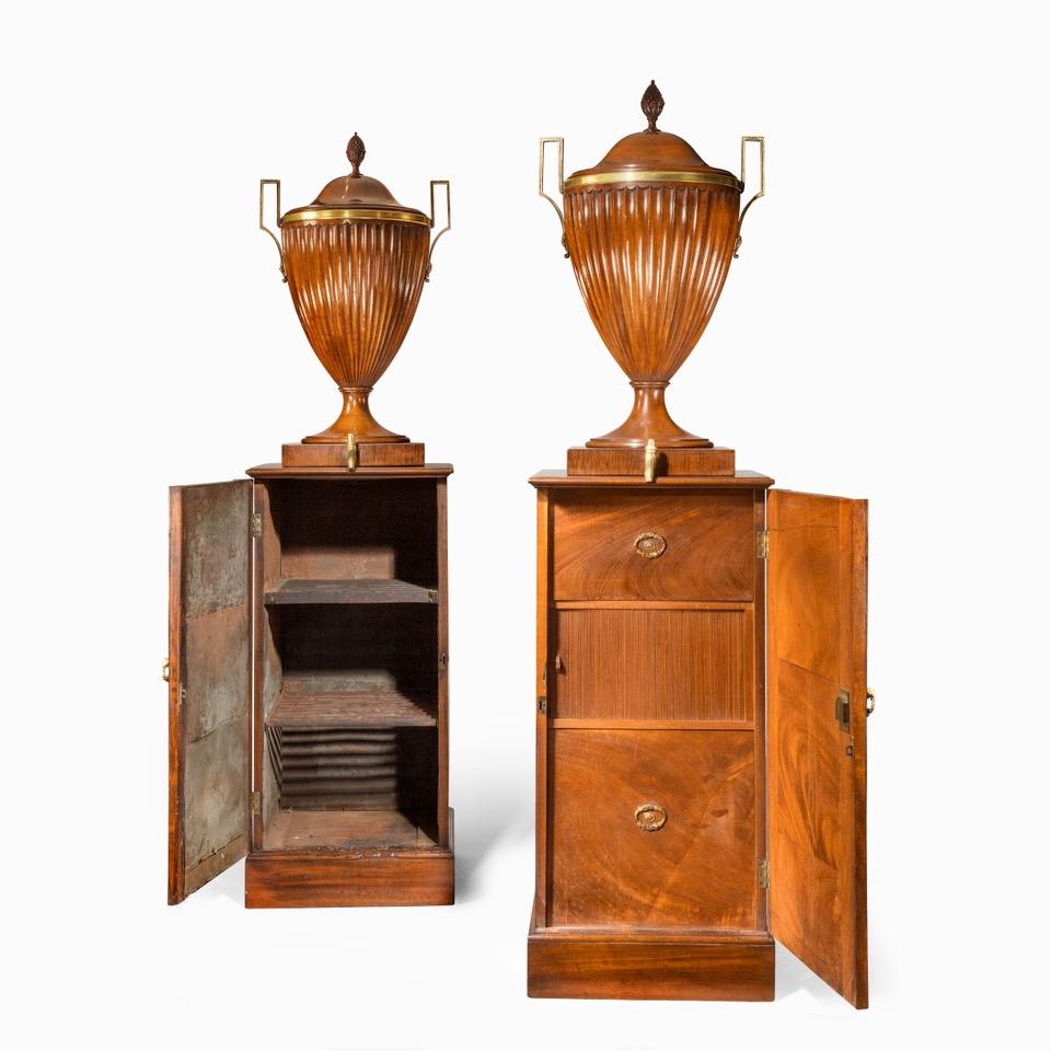 Fine Pair of George III Mahogany Wine Cisterns Attributed to Gillows (1 of 7)