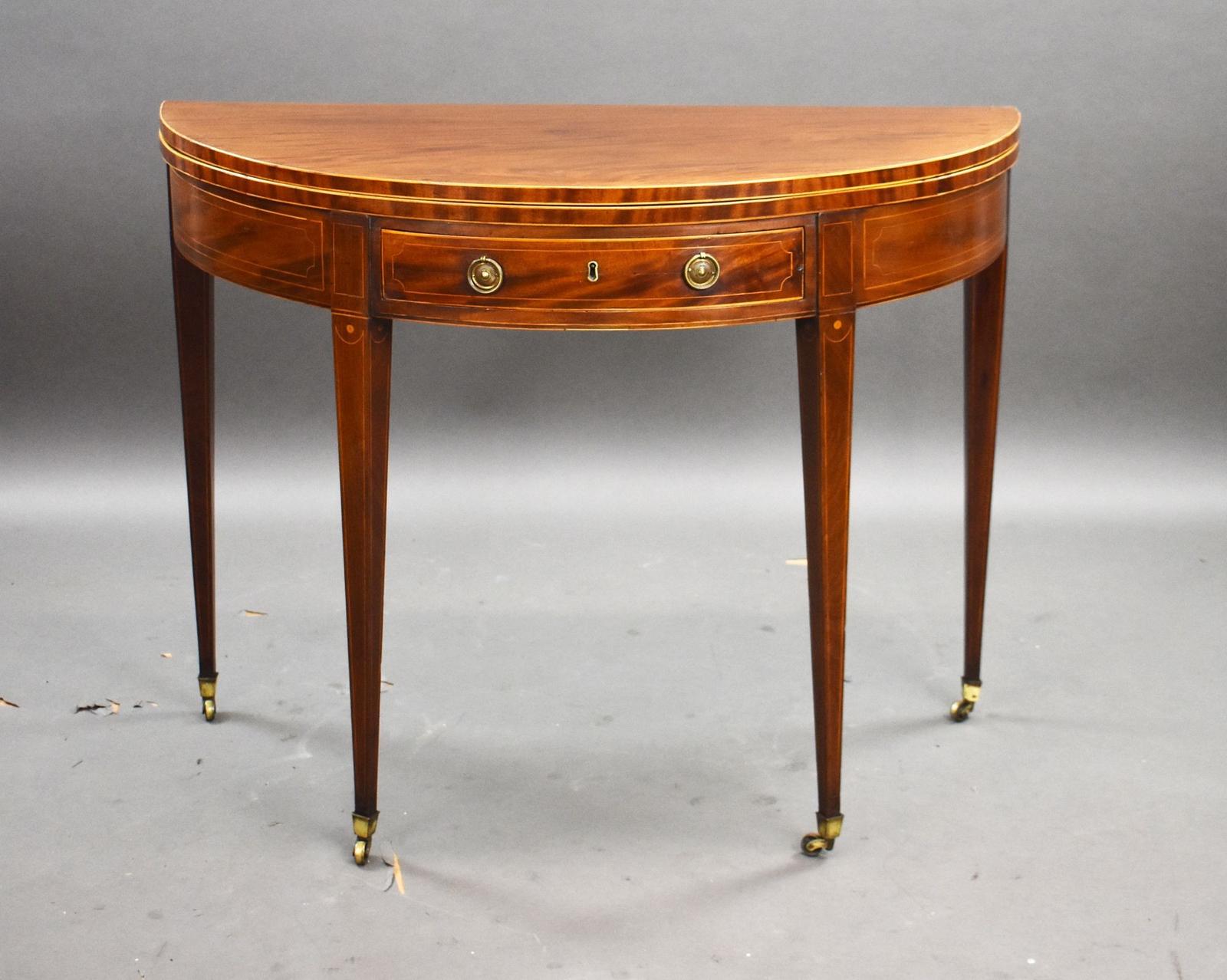 George III Mahogany Tea Table (1 of 8)