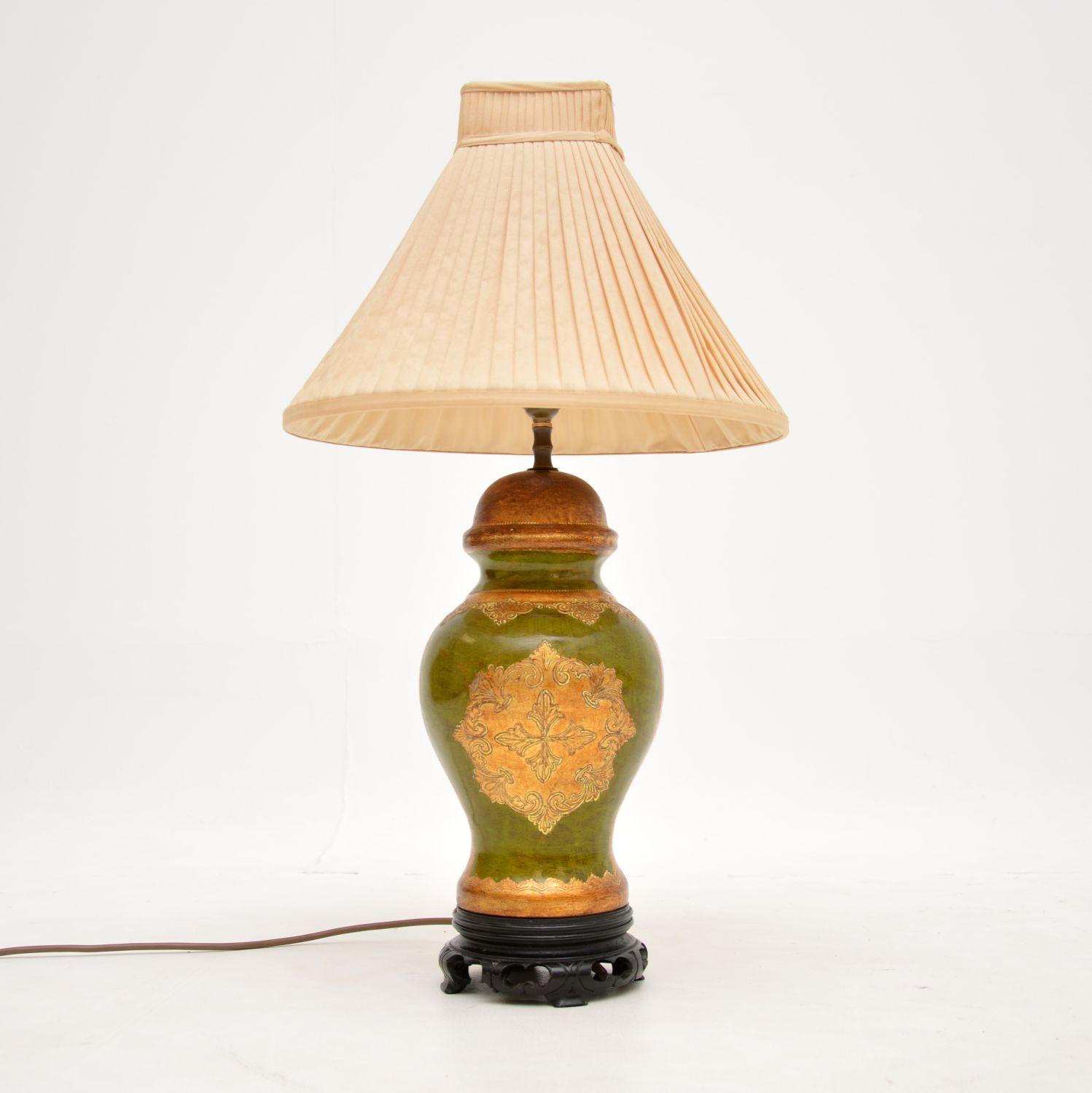 Antique Italian Ceramic Table Lamp (1 of 9)