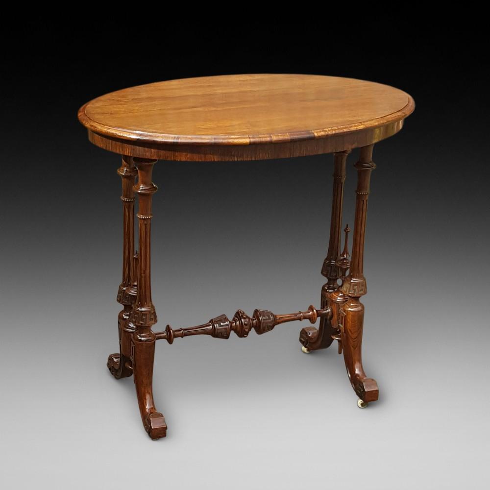 Victorian Rosewood Occassional Side Lamp Table (1 of 6)