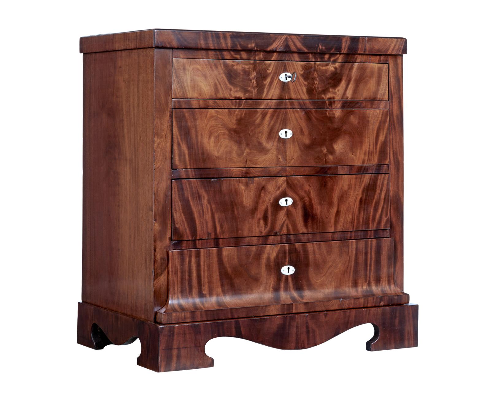 19th Century Biedermeier Mahogany Chest of Drawers (1 of 9) 19th Century Biedermeier Mahogany Chest of Drawers (1 of 9)