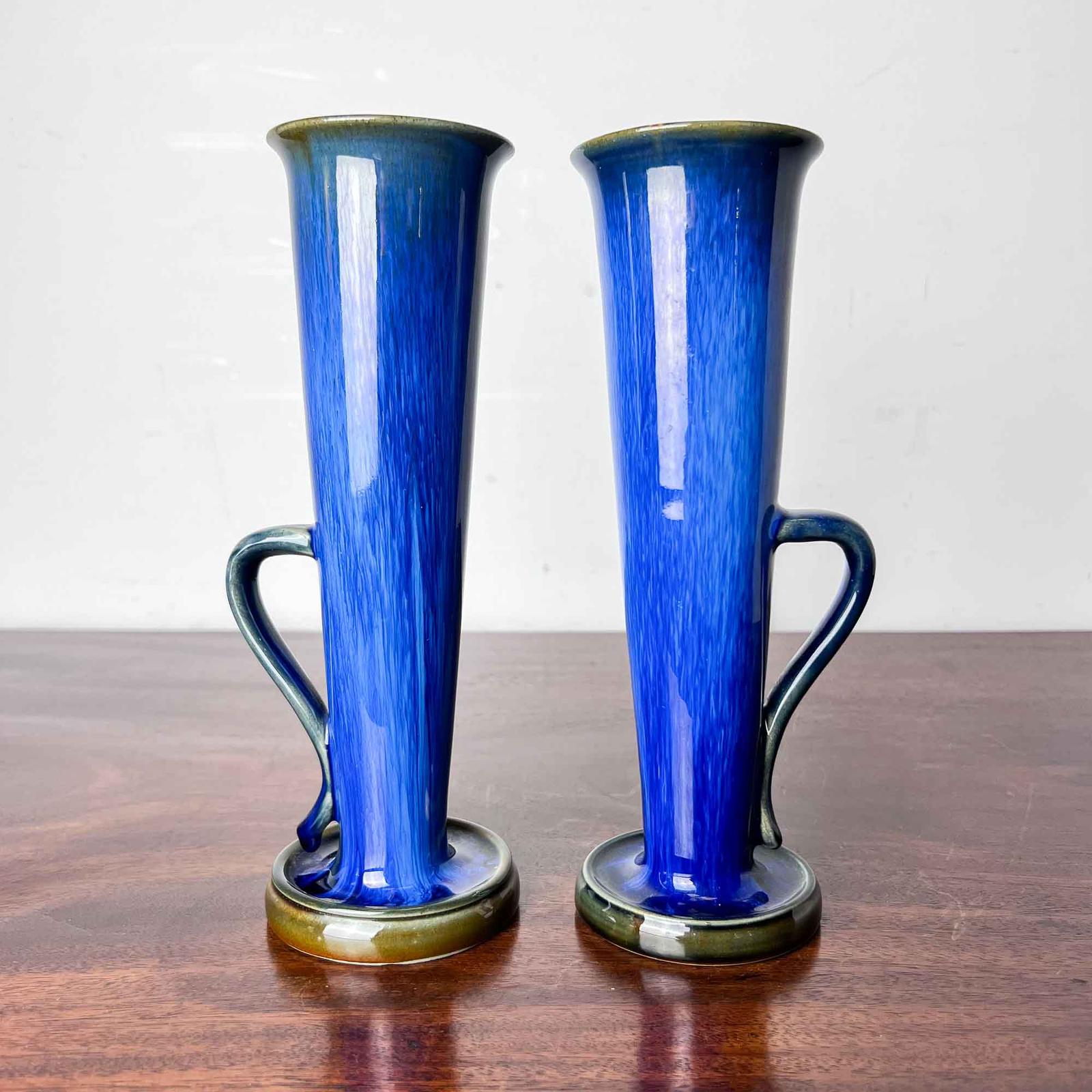 Pair of Bourne Denby Danesby Ware Tall Vases with Handles (1 of 11)