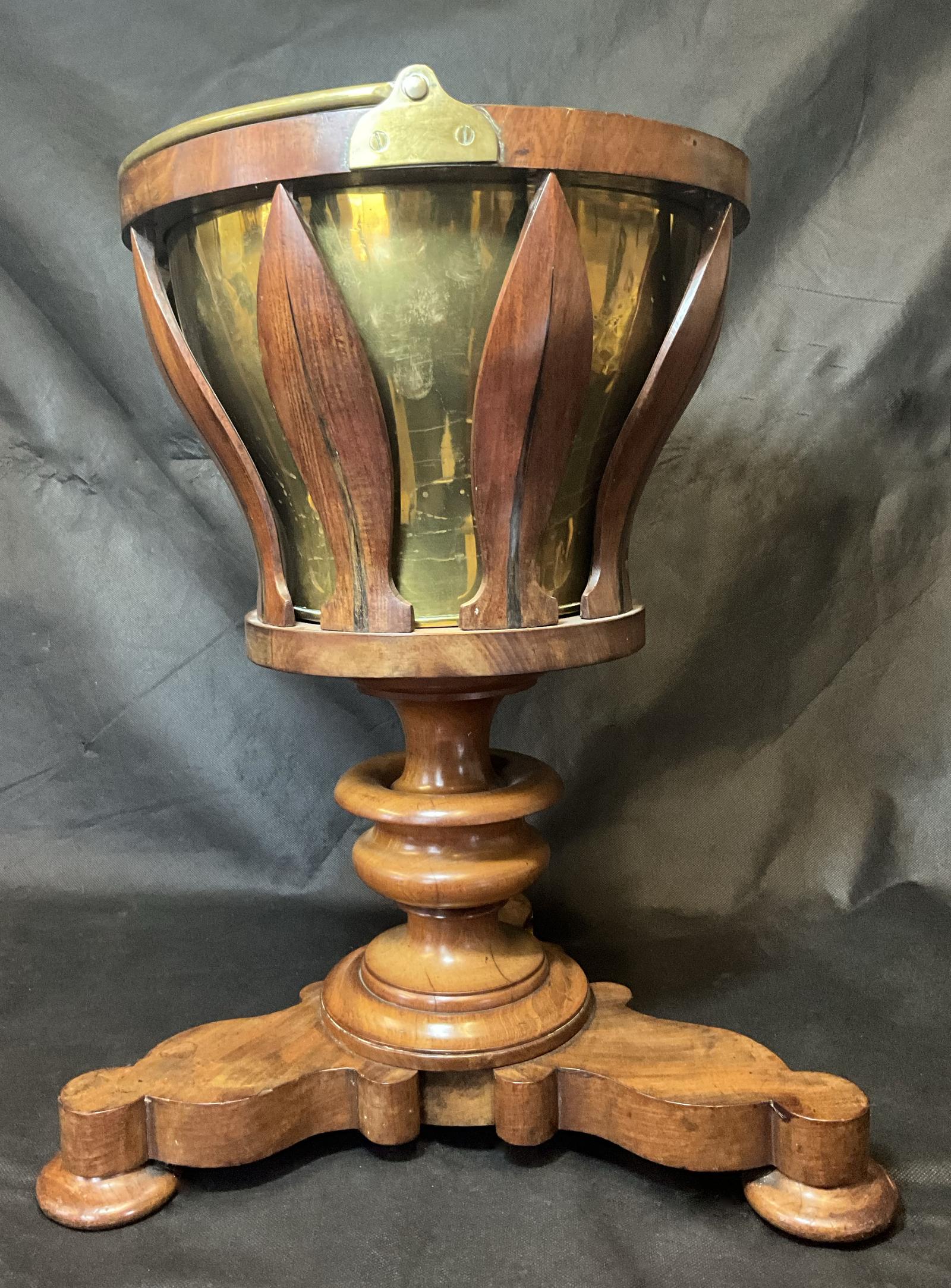 Unusual Dutch Mahogany Waste Paper Bin (1 of 8)