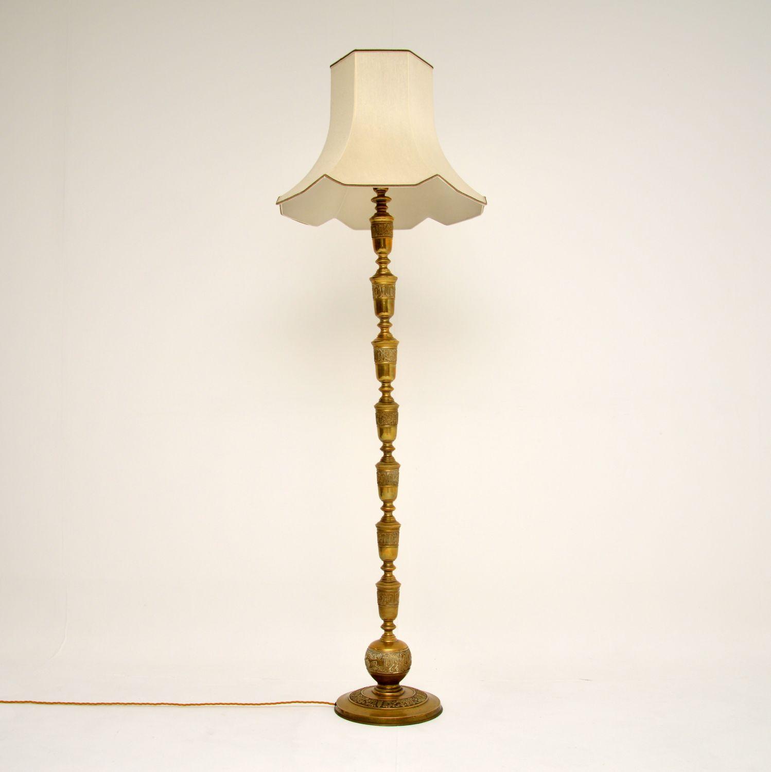 Antique Solid Brass Floor Lamp (1 of 9) Antique Solid Brass Floor Lamp (1 of 9)