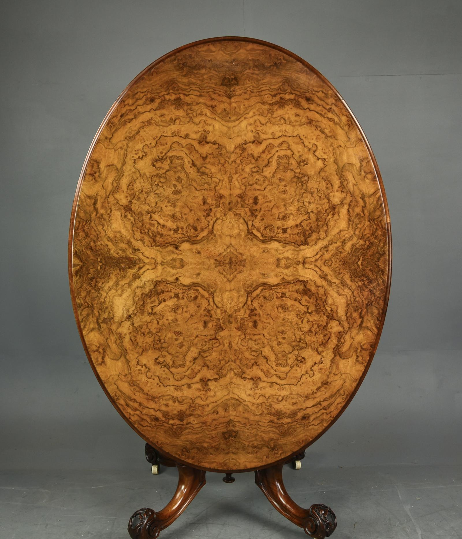 Victorian Burr Walnut Dining Table (1 of 6) Victorian Burr Walnut Dining Table (1 of 6)
