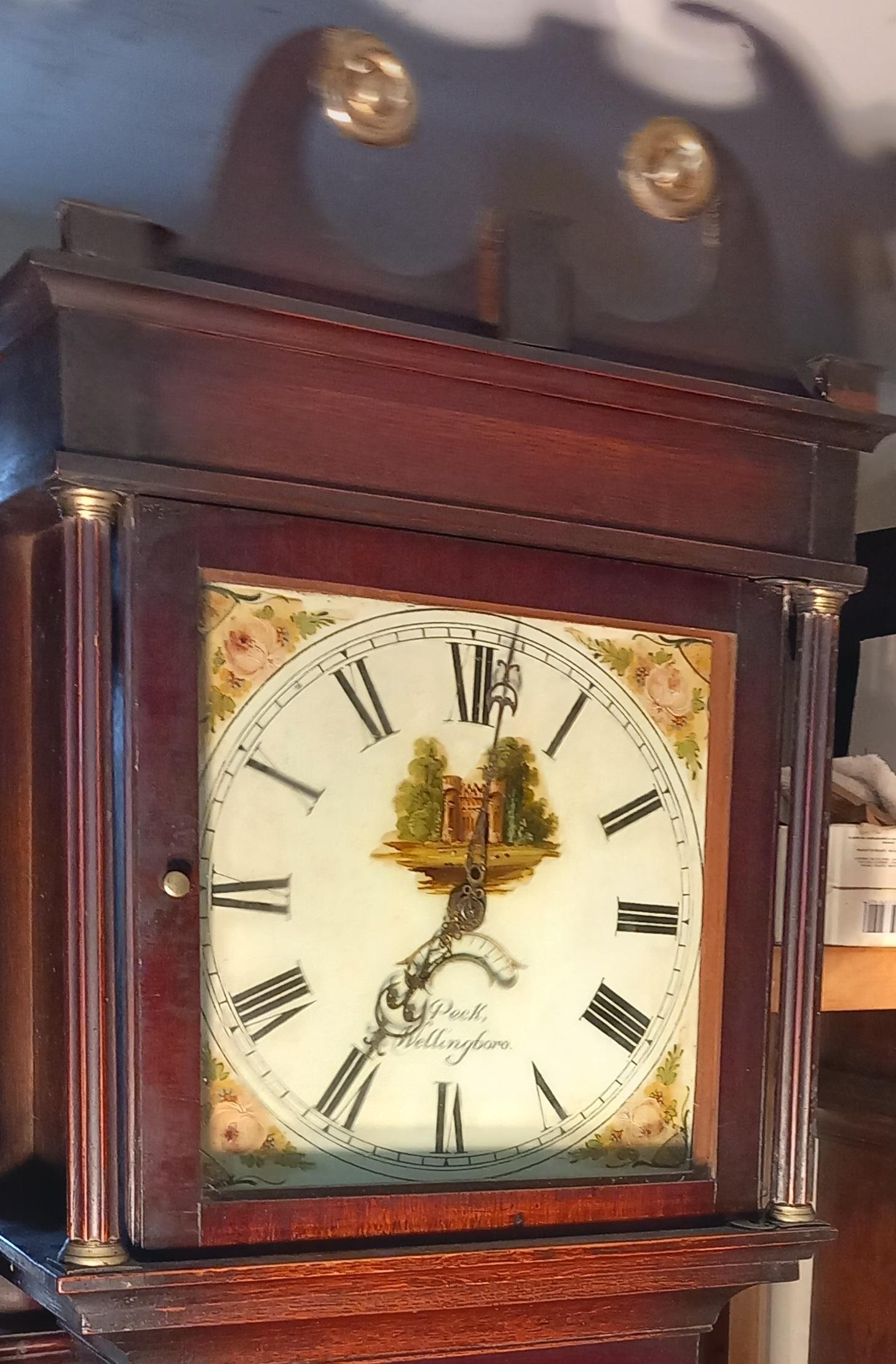 Antique 30 Hour Oak Longcase Clock (1 of 5)