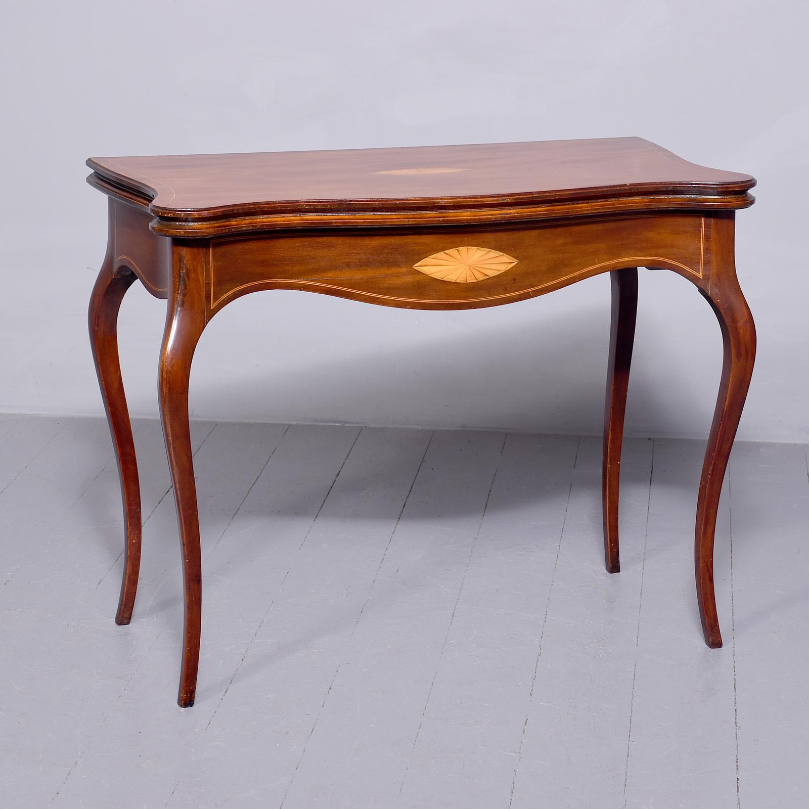 Hepplewhite Style Fold-over Tea Table (1 of 9) Hepplewhite Style Fold-over Tea Table (1 of 9)