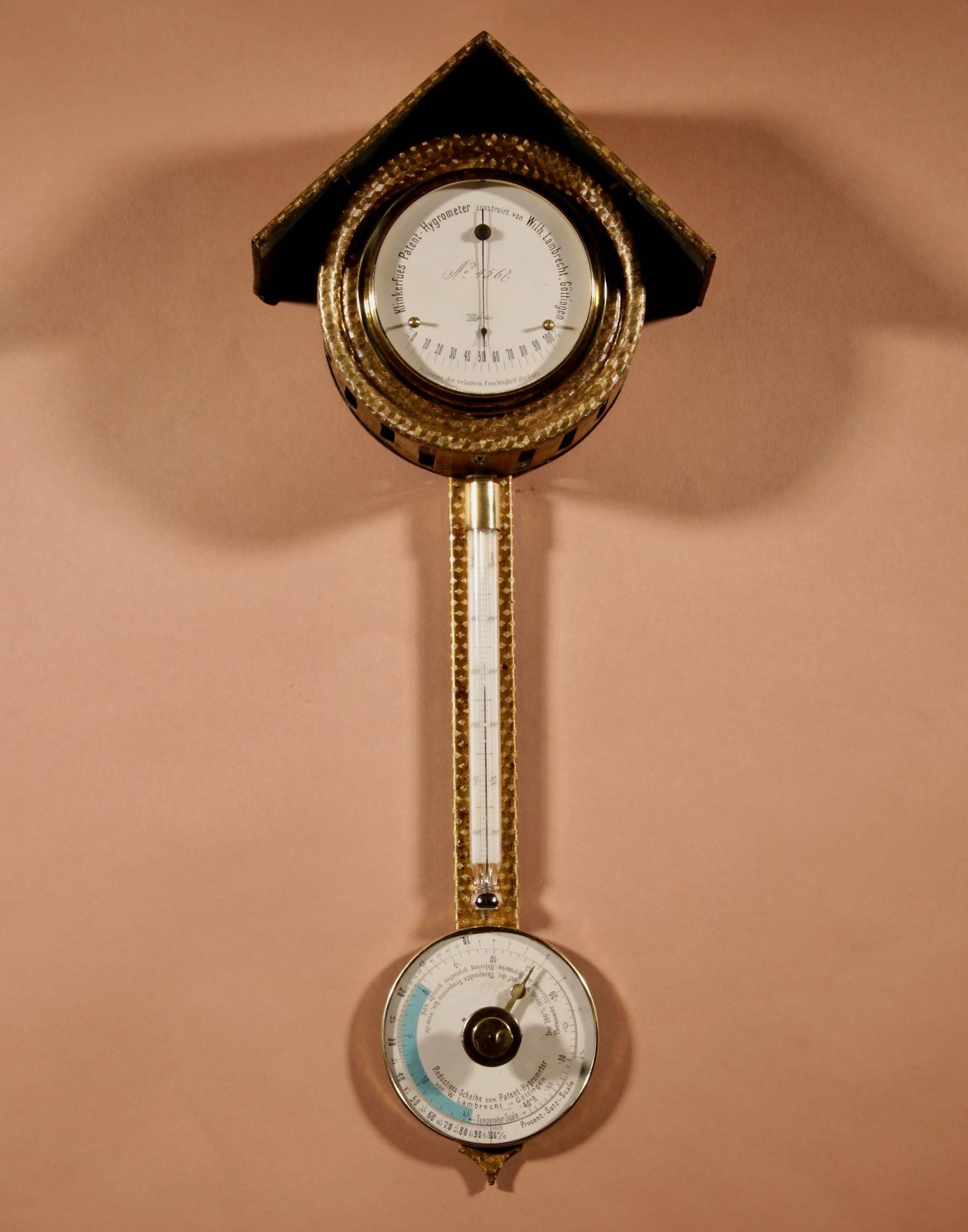 A Rare And Interesting Weather Station Klinkerfues Patent Hair Hygrometer Made By Wilh. Lambrecht, Göttingen Germany Circa 1890 (1 of 12) A Rare And Interesting Weather Station Klinkerfues Patent Hair Hygrometer Made By Wilh. Lambrecht, Göttingen Germany Circa 1890 (1 of 12)