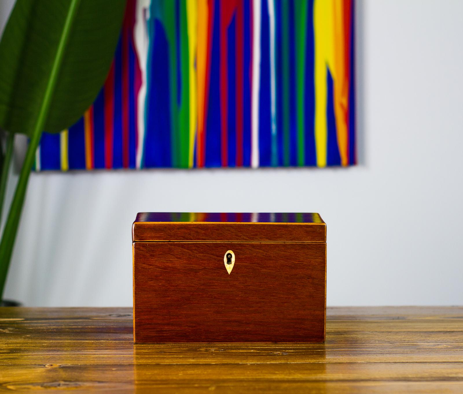 Partridge Wood Tea Caddy c.1850 (1 of 10)