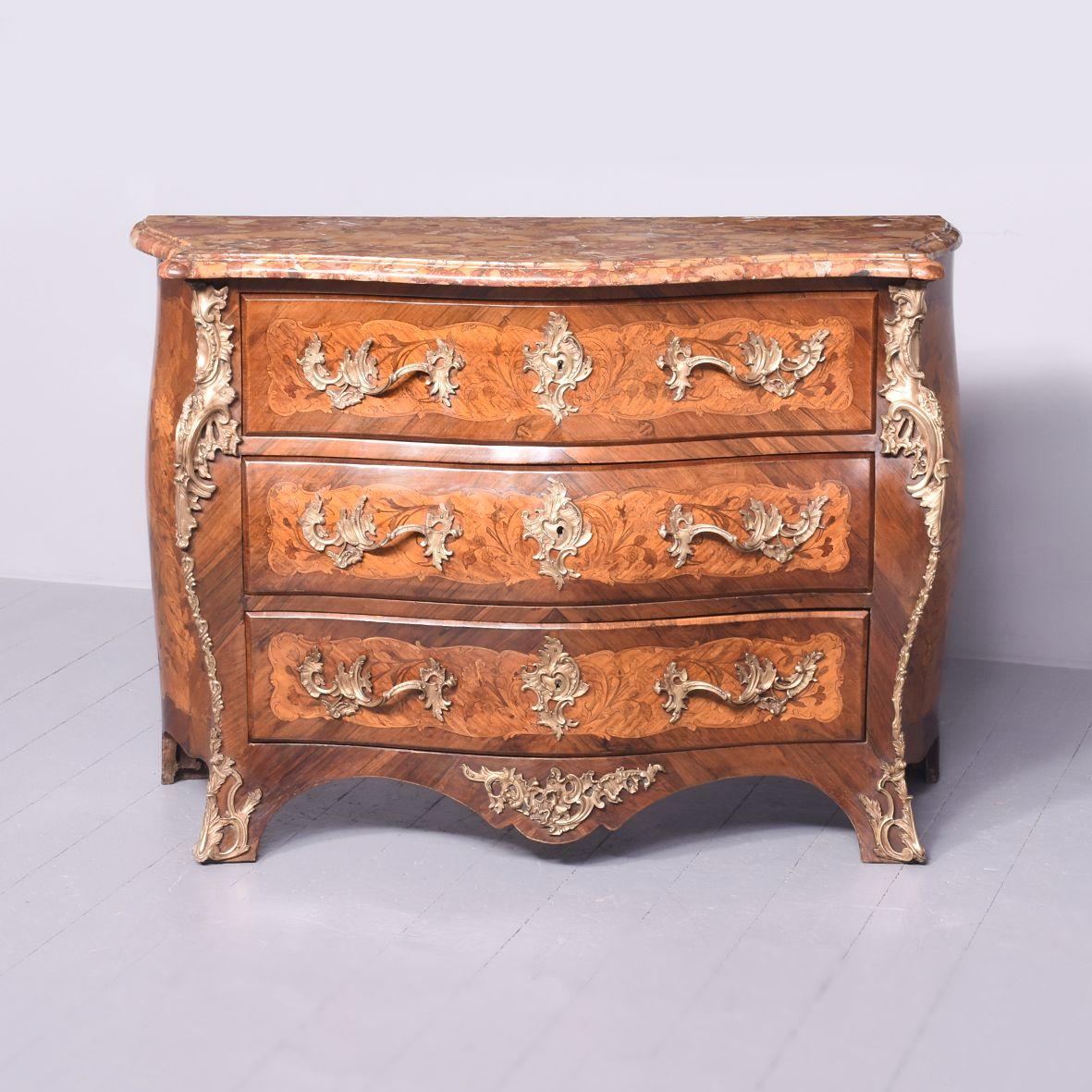 Bombe Shaped Louis XVI Style Commode (1 of 11)