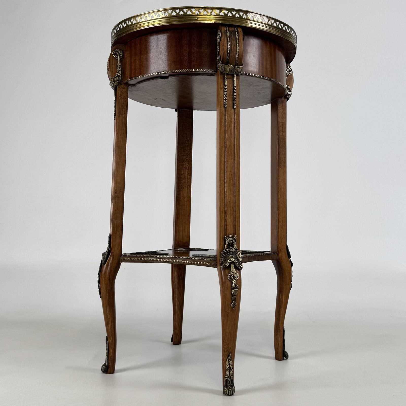 Antique 20th Century Decorative French Side Table In Mahogany (1 of 11)