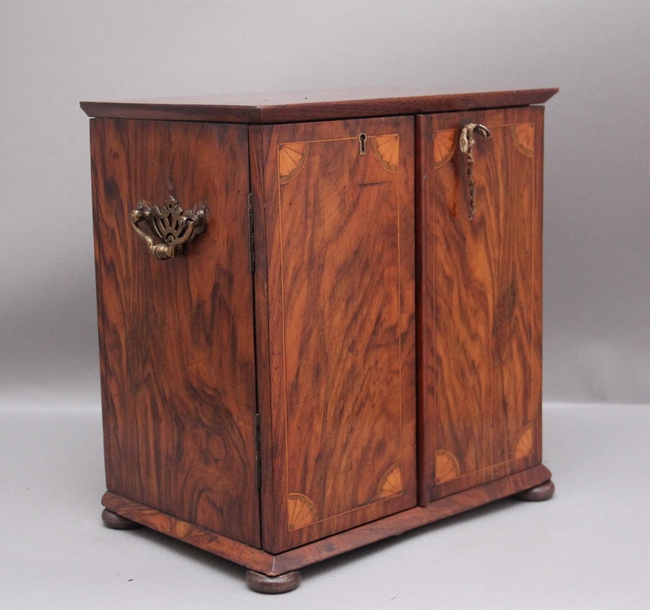 19th Century Walnut Table Cabinet (1 of 10)