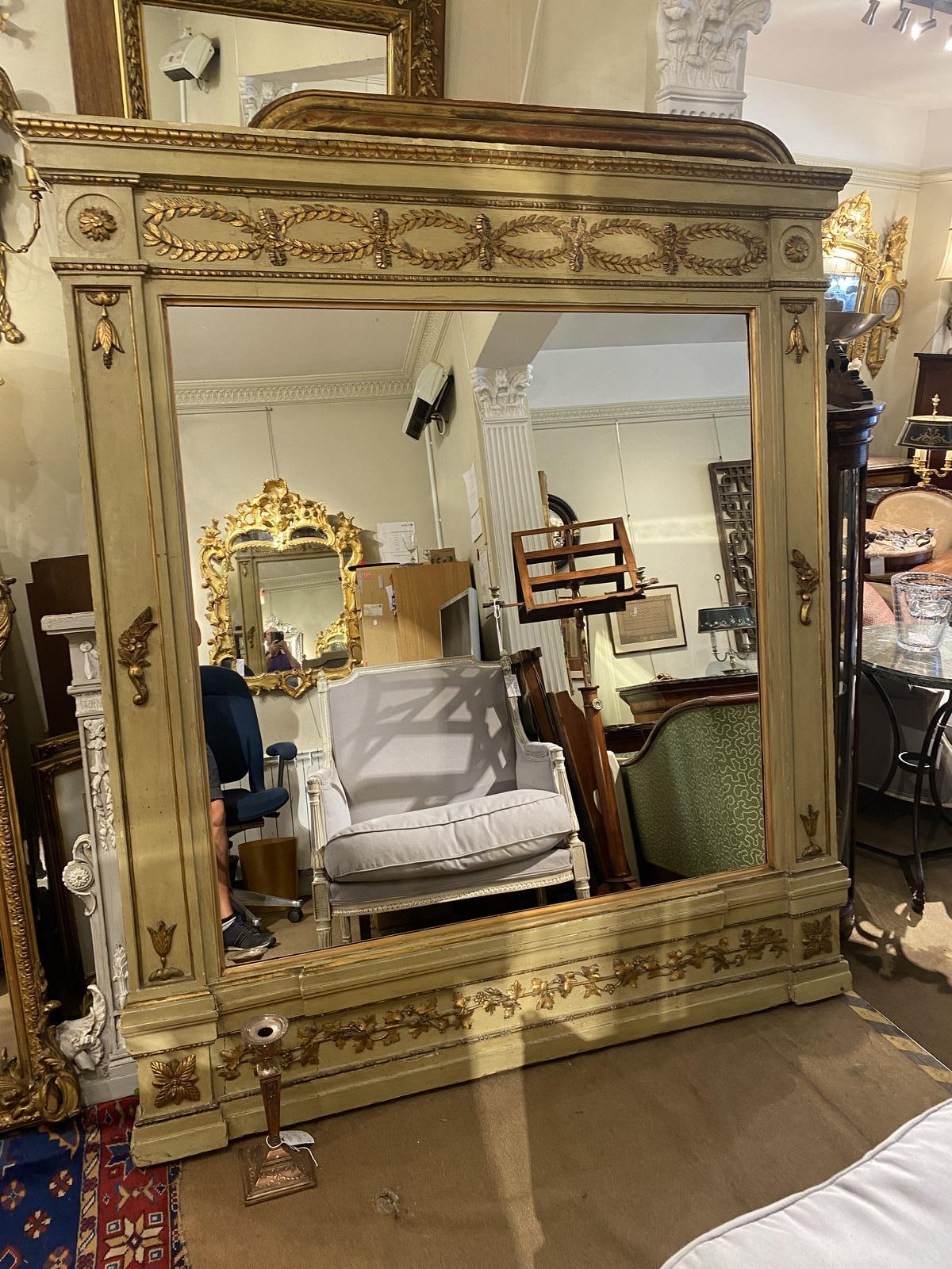 Very Large Overmantel Mirror (1 of 9) Very Large Overmantel Mirror (1 of 9)