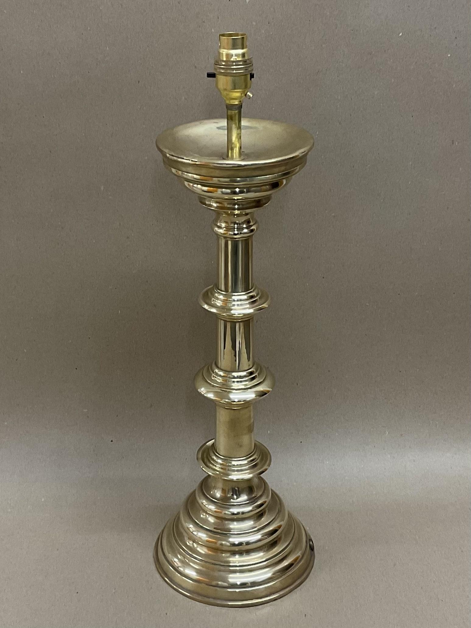 Antique Brass Candlestick Table Lamp 55cm Edwardian 55cm C1900 (1 of 7) Antique Brass Candlestick Table Lamp 55cm Edwardian 55cm C1900 (1 of 7)
