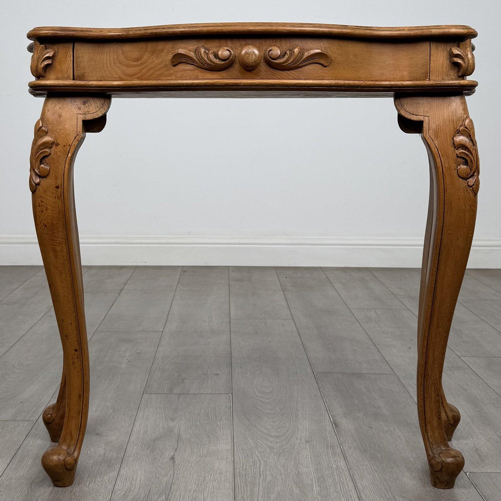 Vintage French Style Oak Console Table | Carved Cabriole Legs | AF-6694 (1 of 11) Vintage French Style Oak Console Table | Carved Cabriole Legs | AF-6694 (1 of 11)