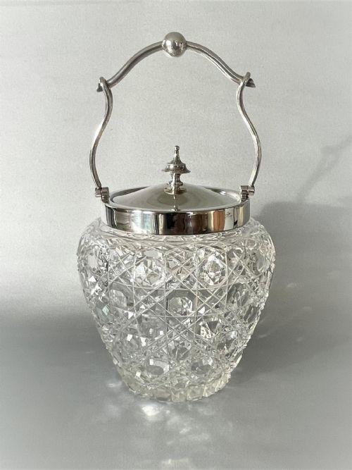 Superb Victorian Silver Plated & Cut Glass Biscuit Barrel (1 of 8) Superb Victorian Silver Plated & Cut Glass Biscuit Barrel (1 of 8)