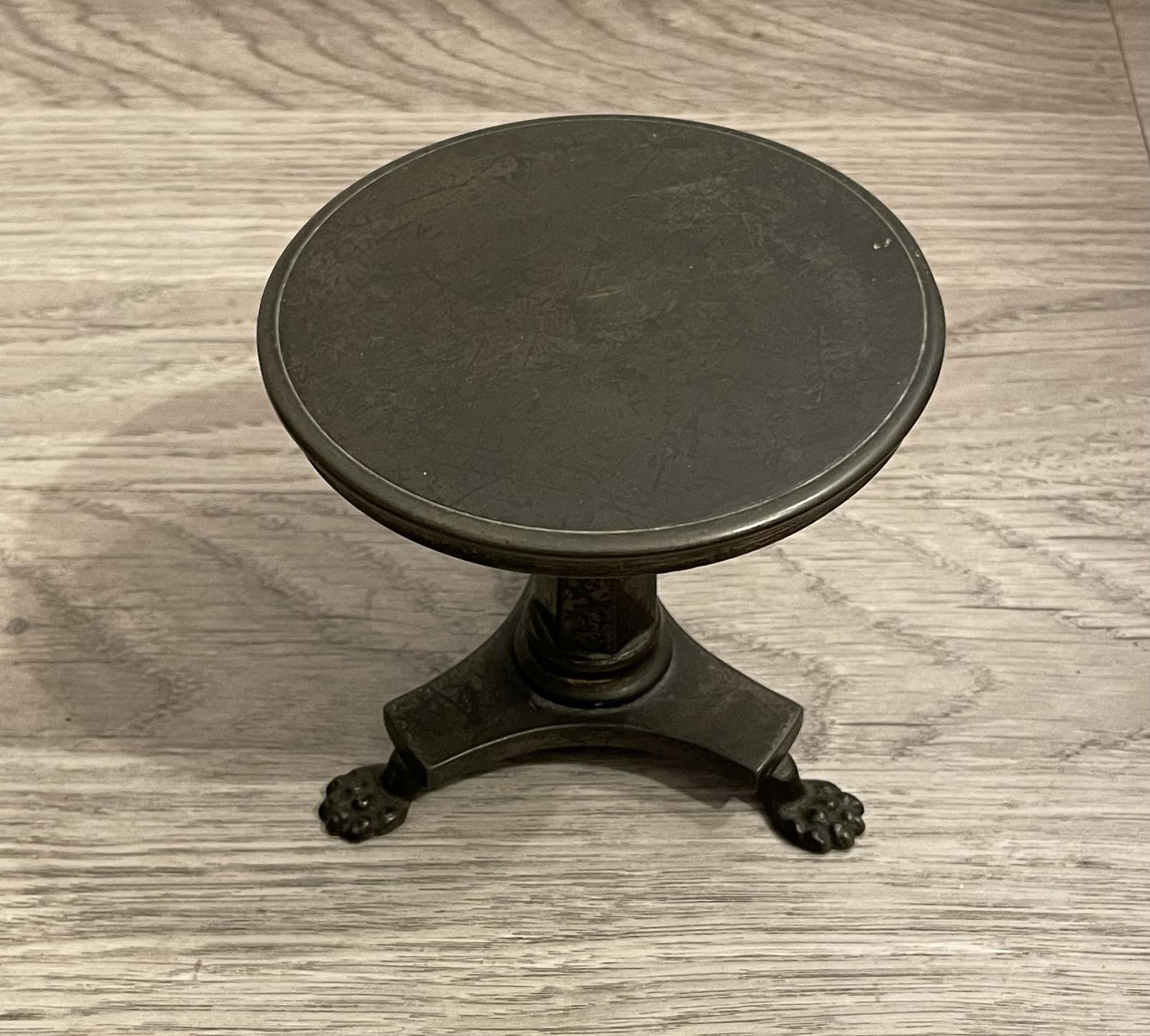19th Century Miniature Bronze Tilt Top Table (1 of 6) 19th Century Miniature Bronze Tilt Top Table (1 of 6)