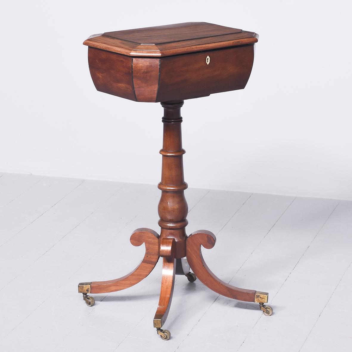 George III Mahogany Teapoy (1 of 9) George III Mahogany Teapoy (1 of 9)