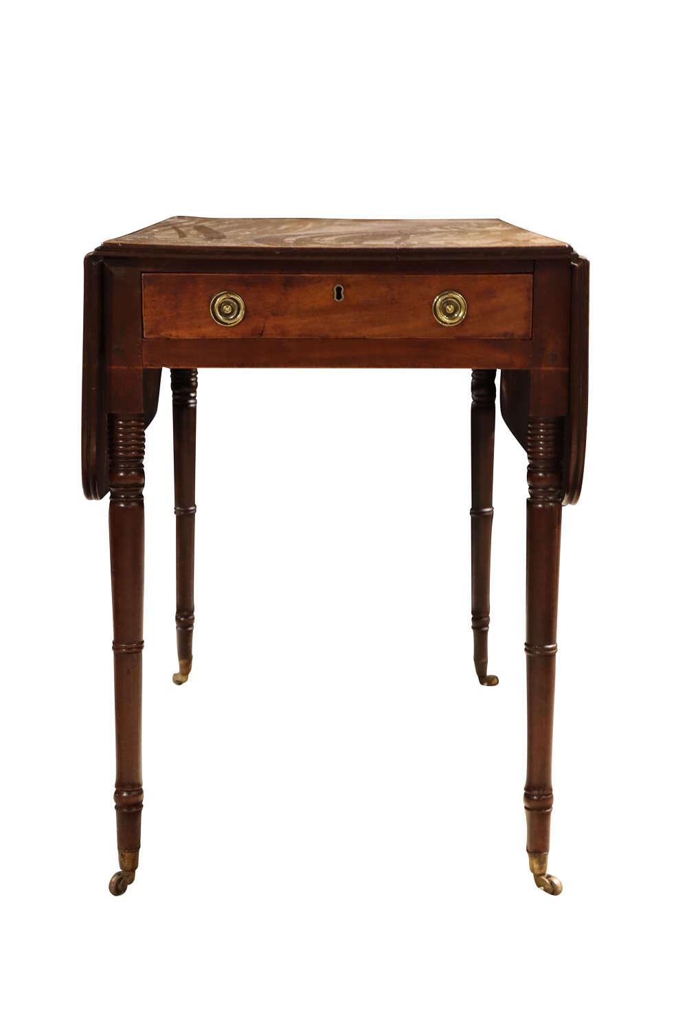 William IV Mahogany Single Drawer Pembroke Table c.1830 (1 of 7) William IV Mahogany Single Drawer Pembroke Table c.1830 (1 of 7)