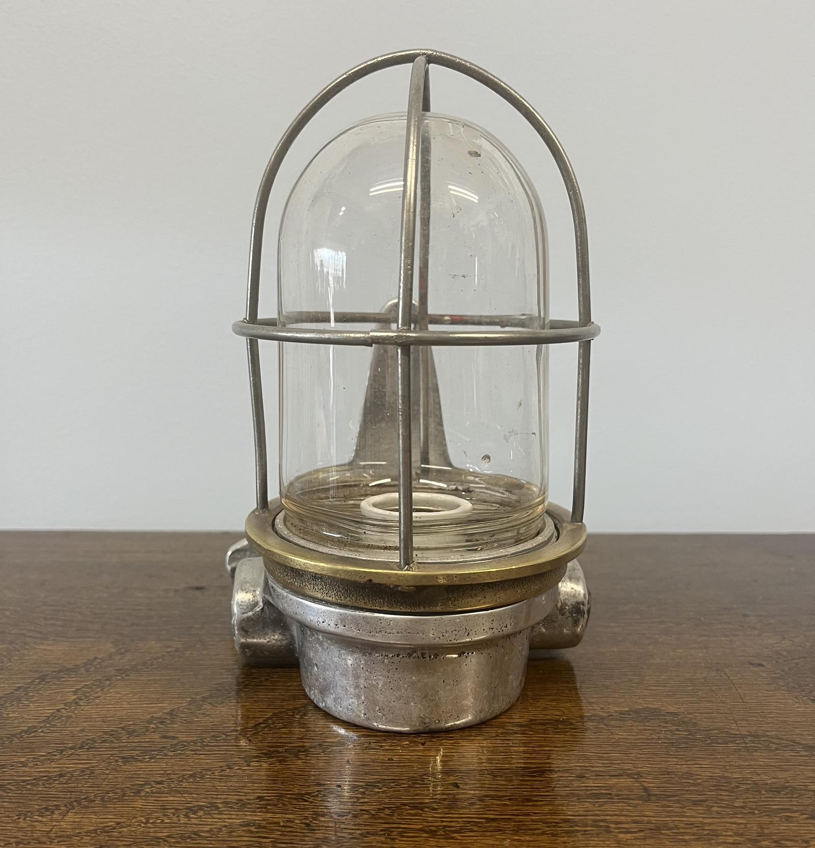 Reclaimed Ships Tri-mounted Passageway Wall Light (1 of 3)