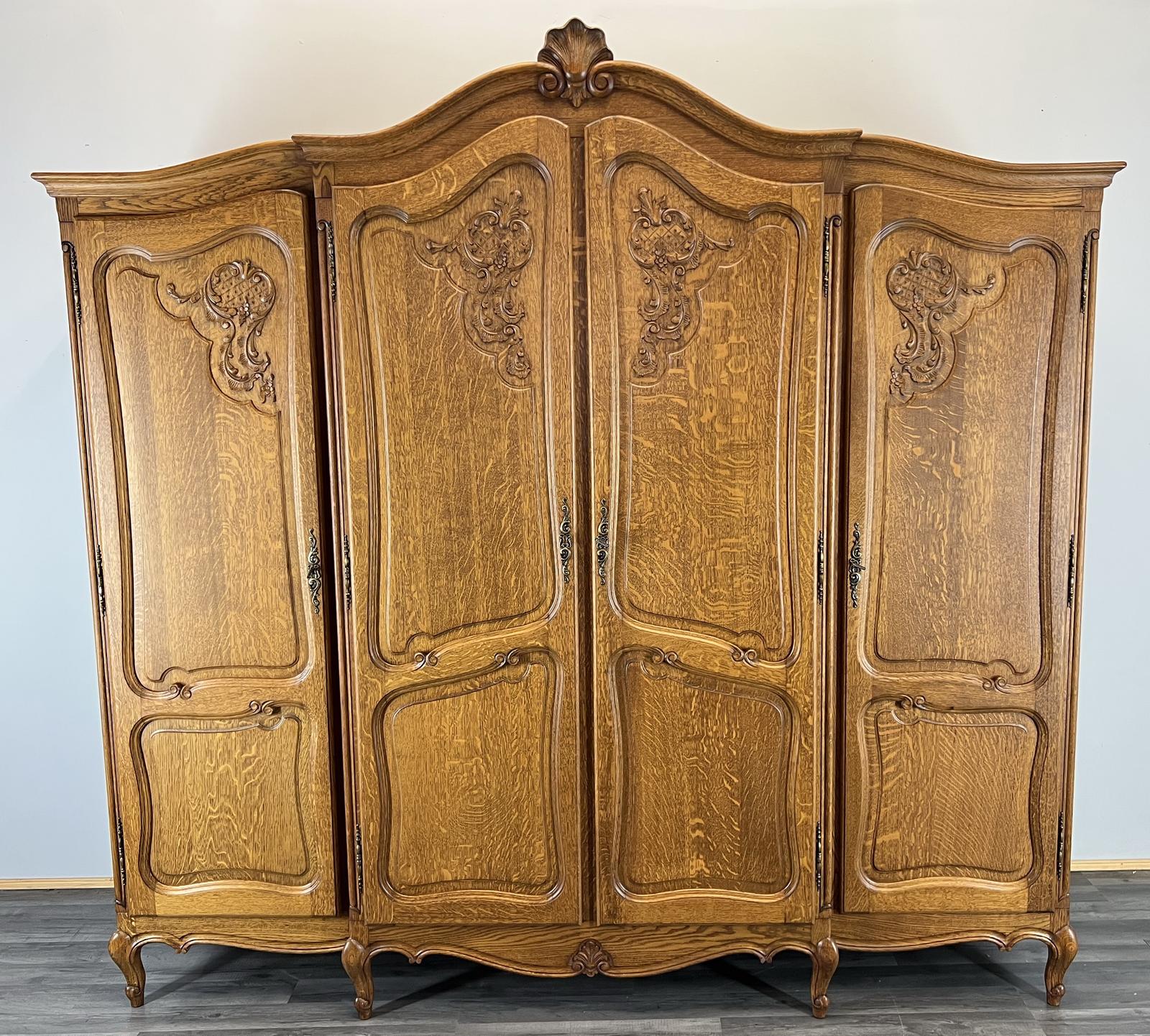 Armoire Wardrobe - Amazing French 4 Door Oak Wardrobe Closet LOT 3811 (1 of 10) Armoire Wardrobe - Amazing French 4 Door Oak Wardrobe Closet LOT 3811 (1 of 10)