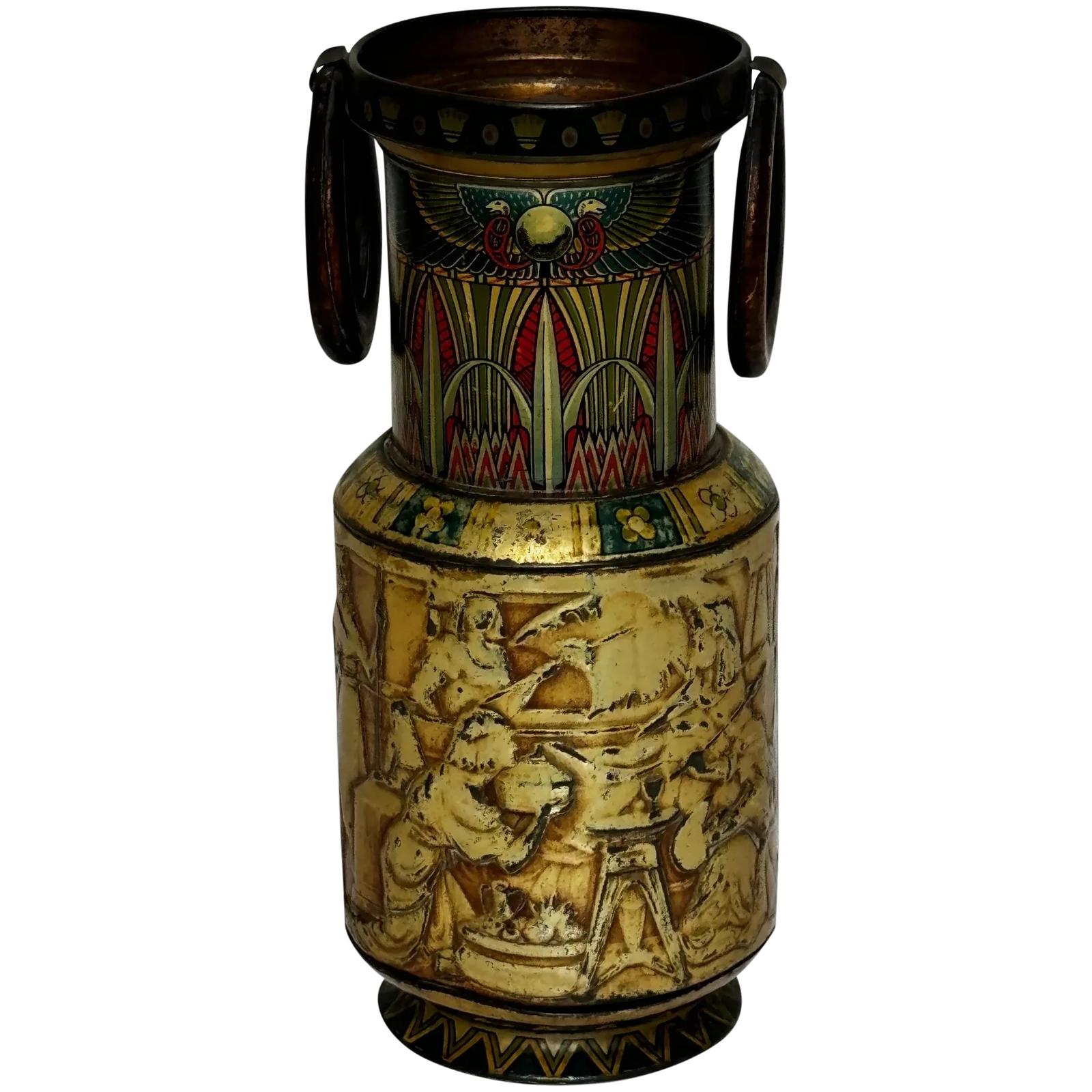 Biscuit Tin Egyptian Vase (1 of 32)