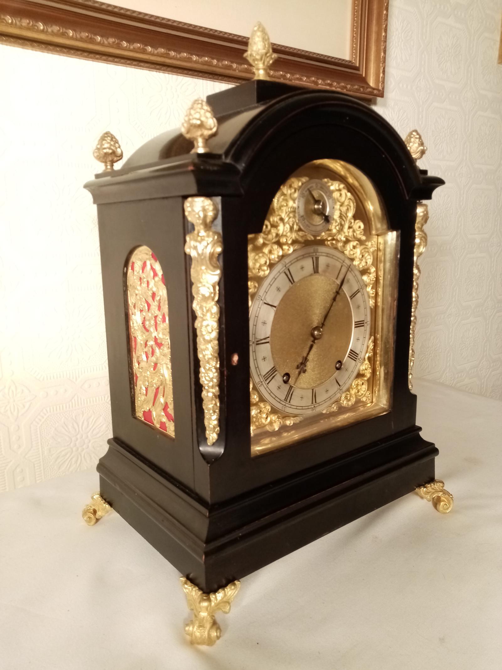Outstanding Ebonised W&H Ting-tang Bracket Clock (1 of 9)