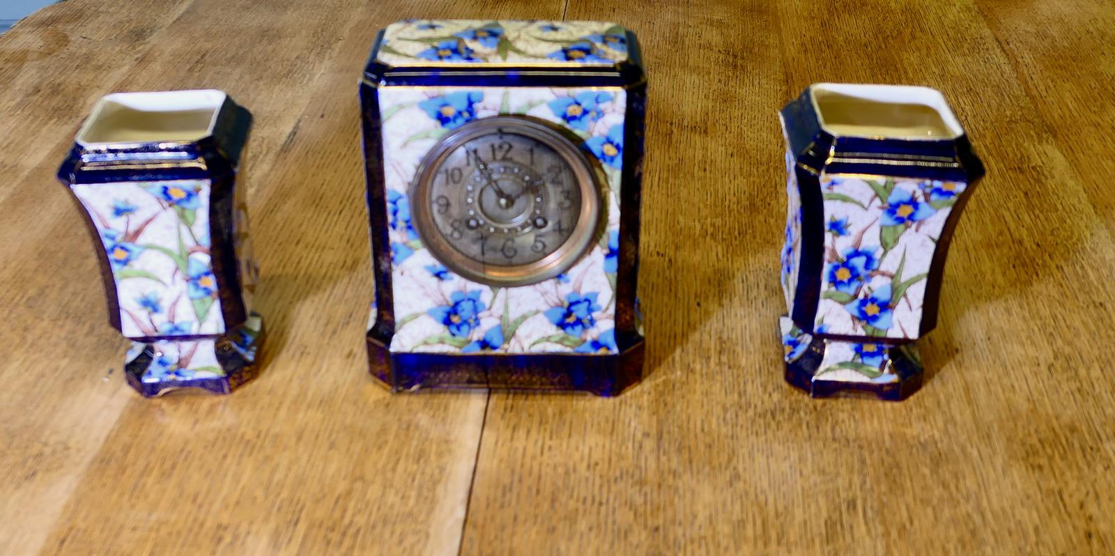 19th Century French Porcelain Clock Set (1 of 6) 19th Century French Porcelain Clock Set (1 of 6)