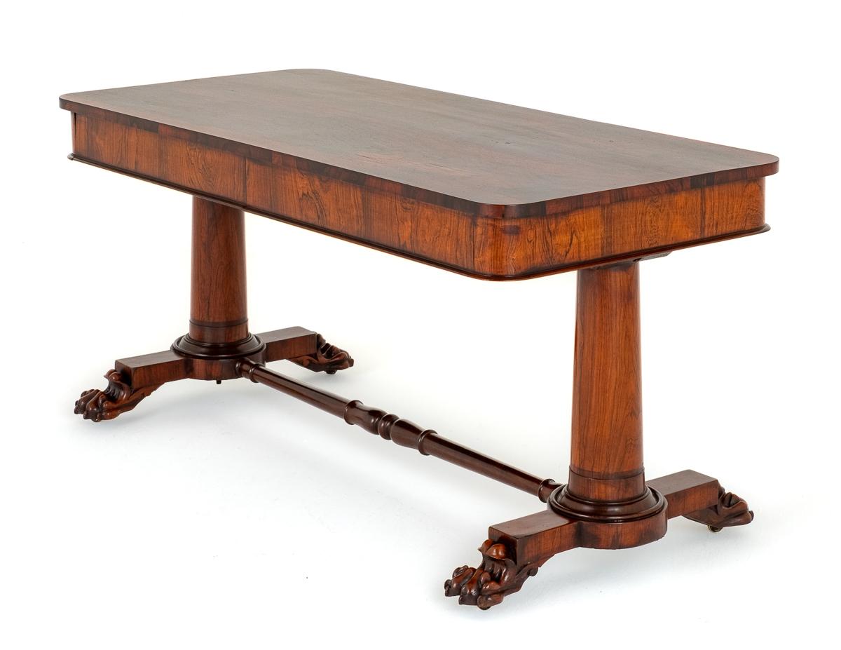 William IV Rosewood Library Table (1 of 7)