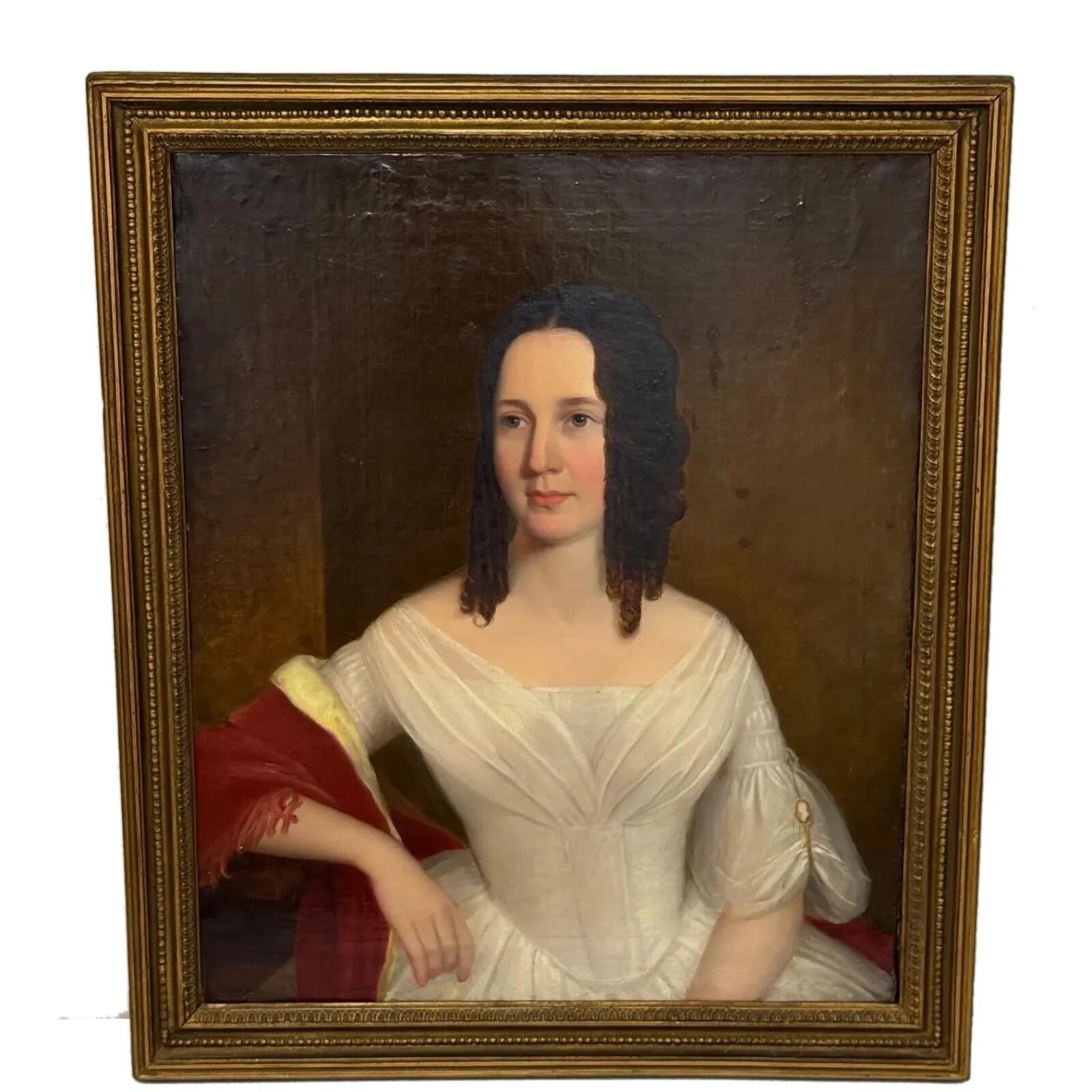 English 1830s Female Oil Portrait Possibly Sarah Losh — James Lonsdale Manner (1 of 30) English 1830s Female Oil Portrait Possibly Sarah Losh — James Lonsdale Manner (1 of 30)