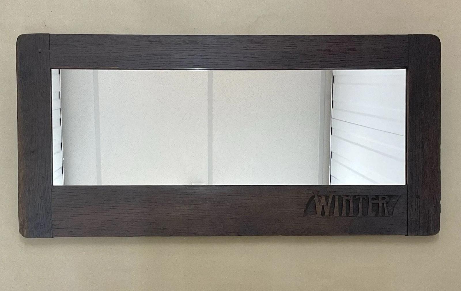 Arts and Crafts Oak Wall Mirror Titled “winter” Antique Victorian C1880 (1 of 5) Arts and Crafts Oak Wall Mirror Titled “winter” Antique Victorian C1880 (1 of 5)