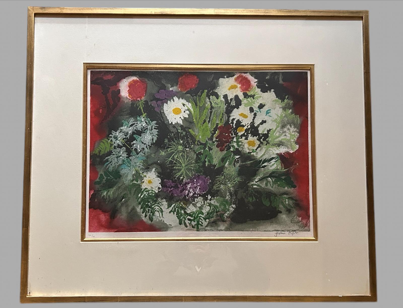 John Piper Etching with Aquatint - Late Summer Flowers - Signed and No 47/70 (1 of 5) John Piper Etching with Aquatint - Late Summer Flowers - Signed and No 47/70 (1 of 5)