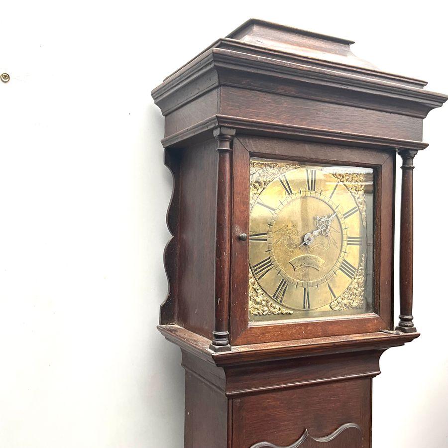 JAMES YARDLEY 18th CENTURY OAK LONG CASED CLOCK (1 of 20)