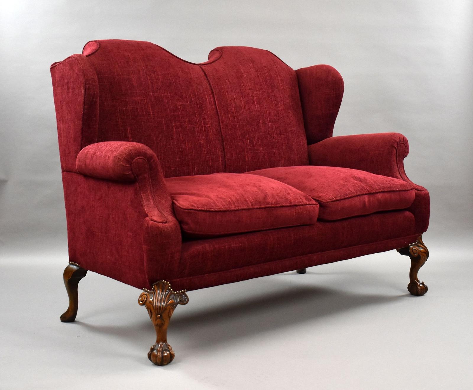 Antique Queen Anne Style Sofa (1 of 9)