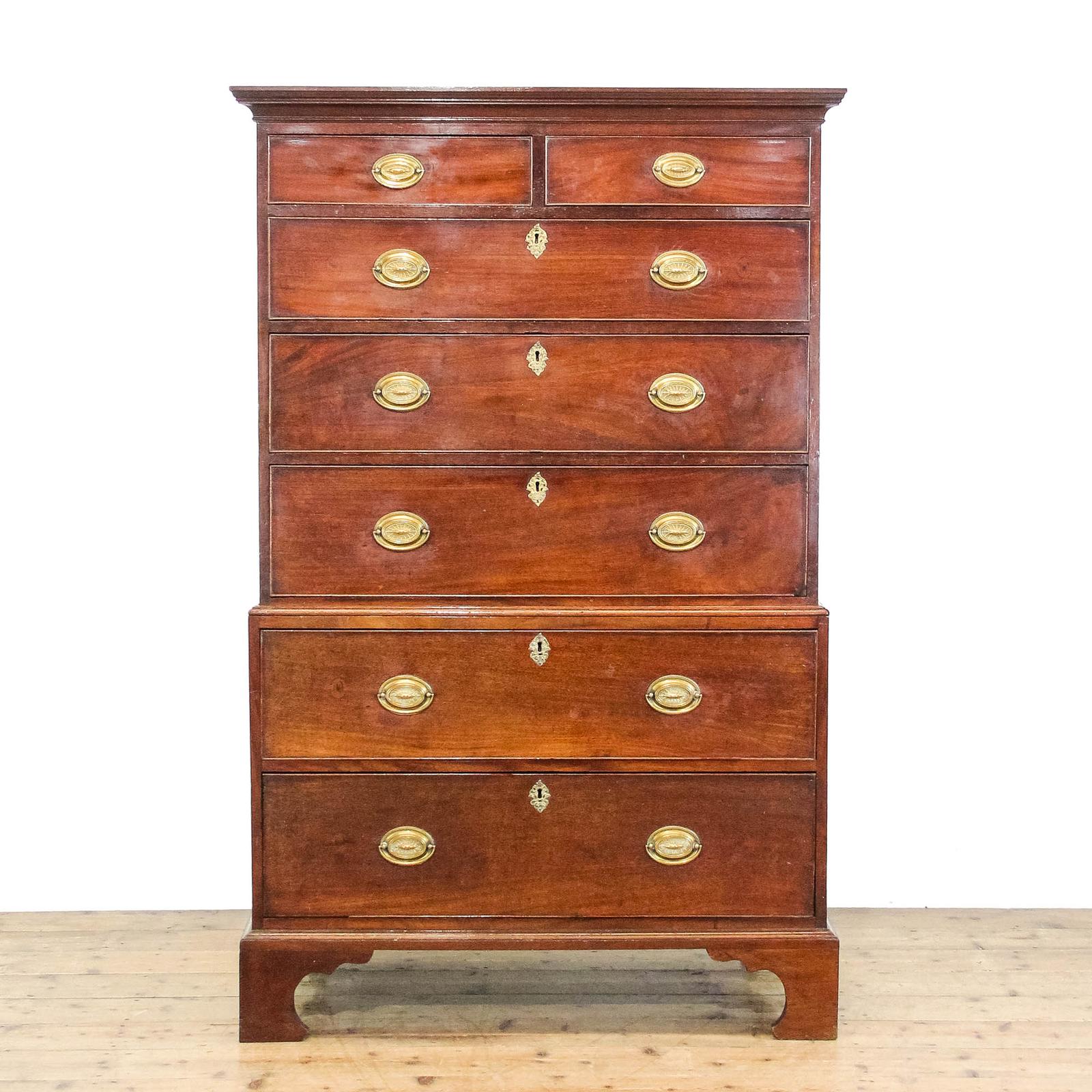 Antique George III Mahogany Chest on Chest (1 of 9)