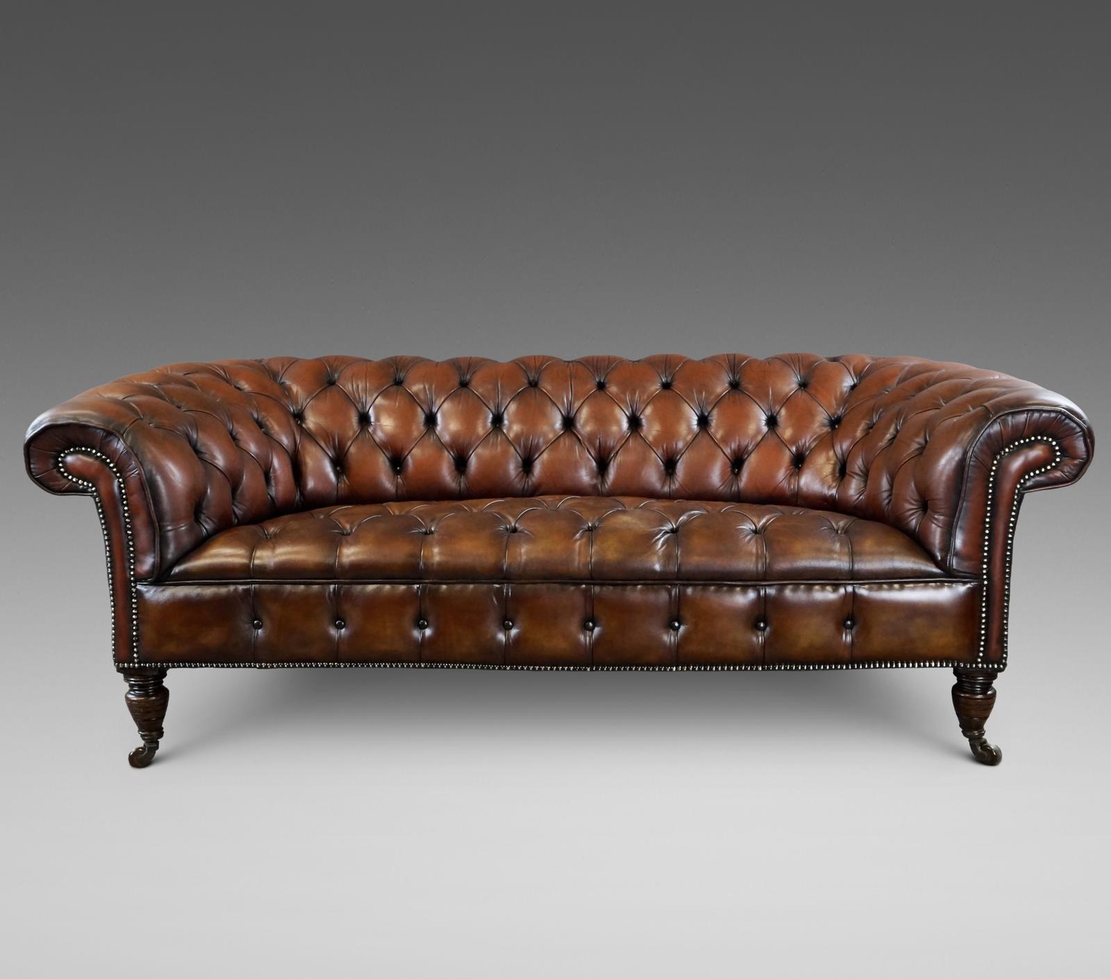 Victorian Leather Chesterfield (1 of 3) Victorian Leather Chesterfield (1 of 3)