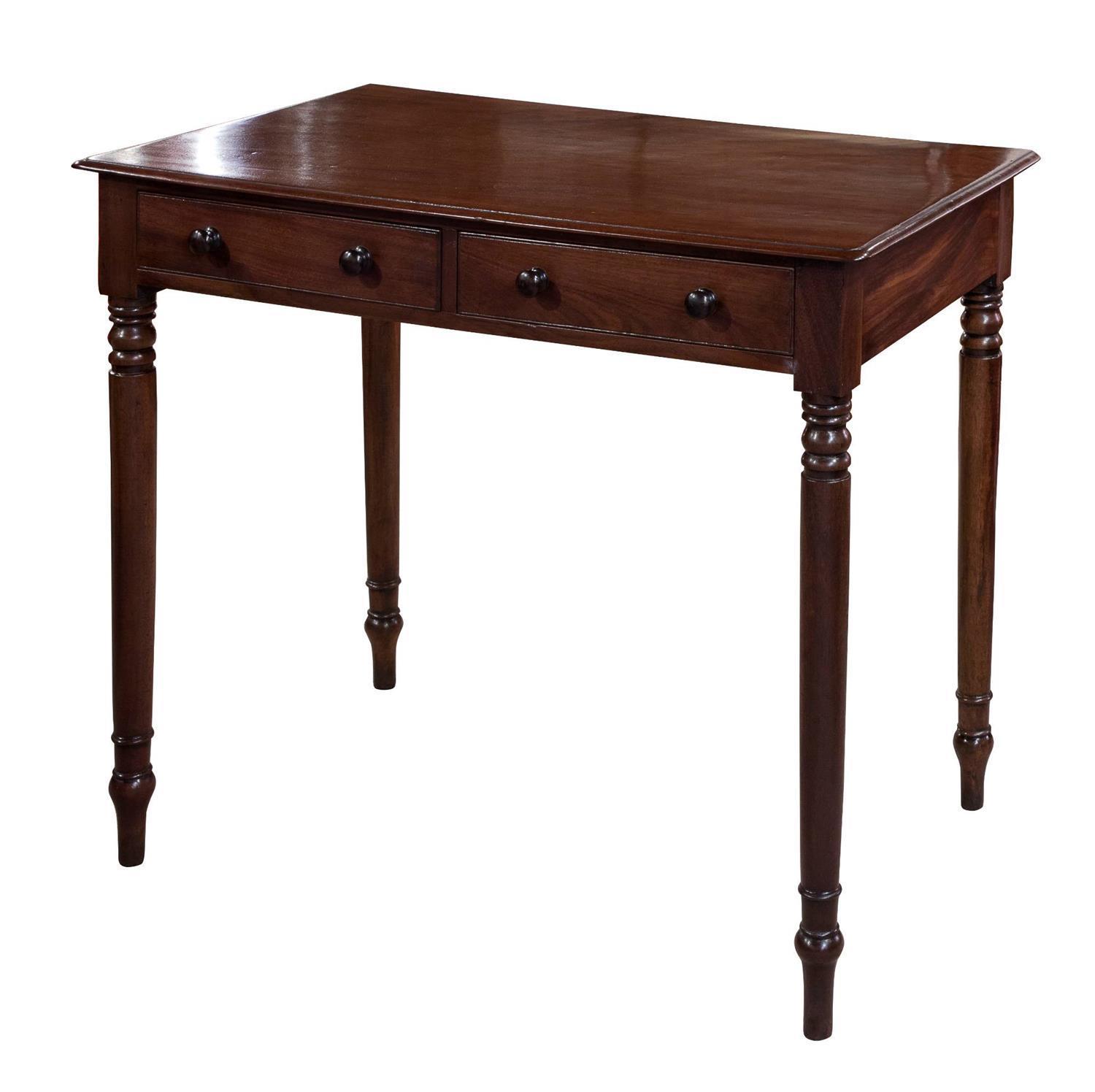 Mahogany 2 Drawer Side Table c.1840 (1 of 6) Mahogany 2 Drawer Side Table c.1840 (1 of 6)