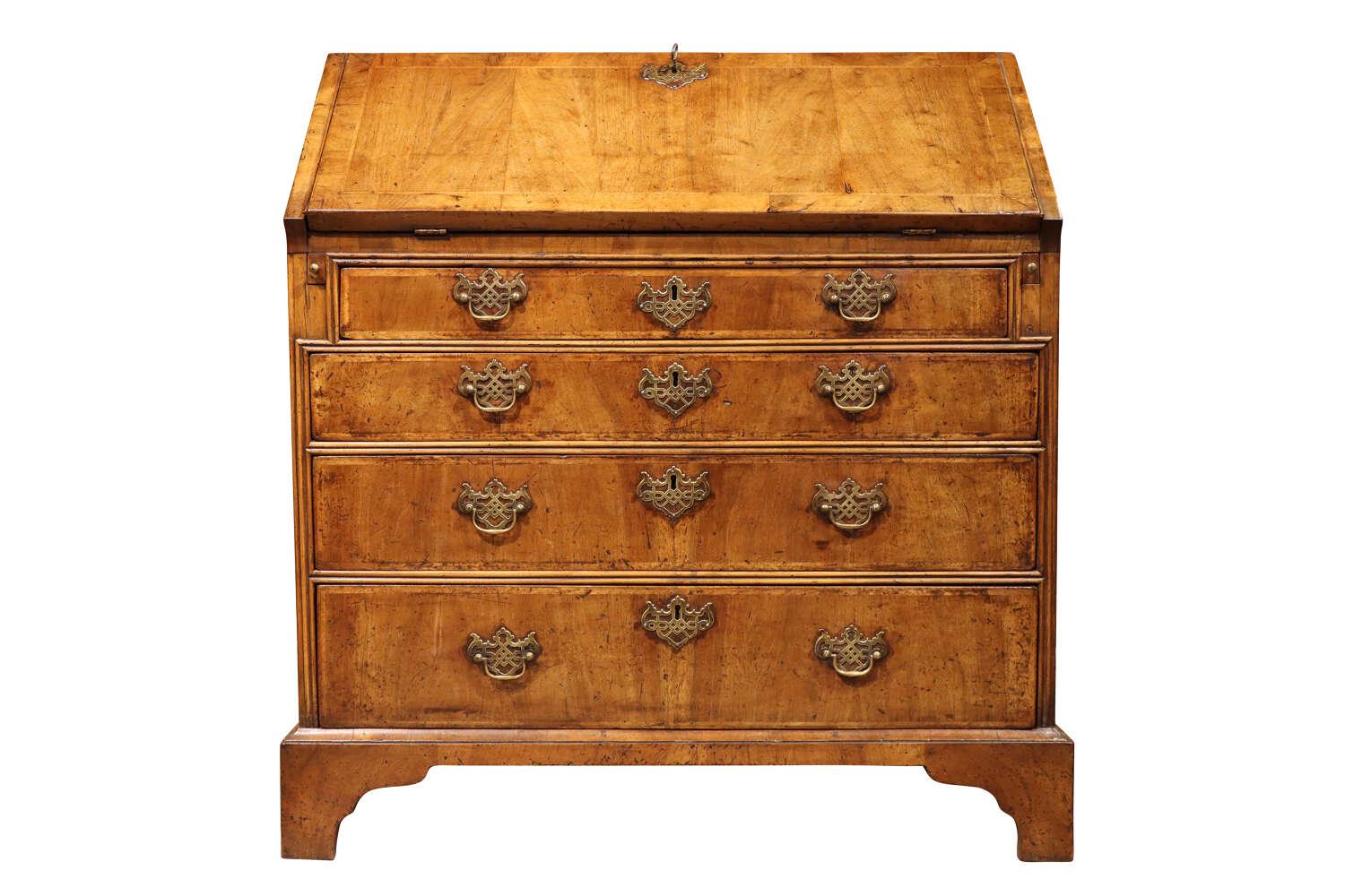 George II Walnut Bureau with Stepped Interior c.1730 (1 of 5) George II Walnut Bureau with Stepped Interior c.1730 (1 of 5)