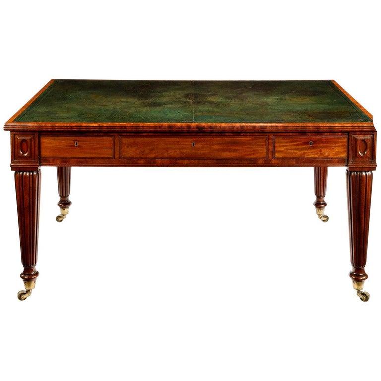 Regency Well-figured Mahogany Writing Table (1 of 3)