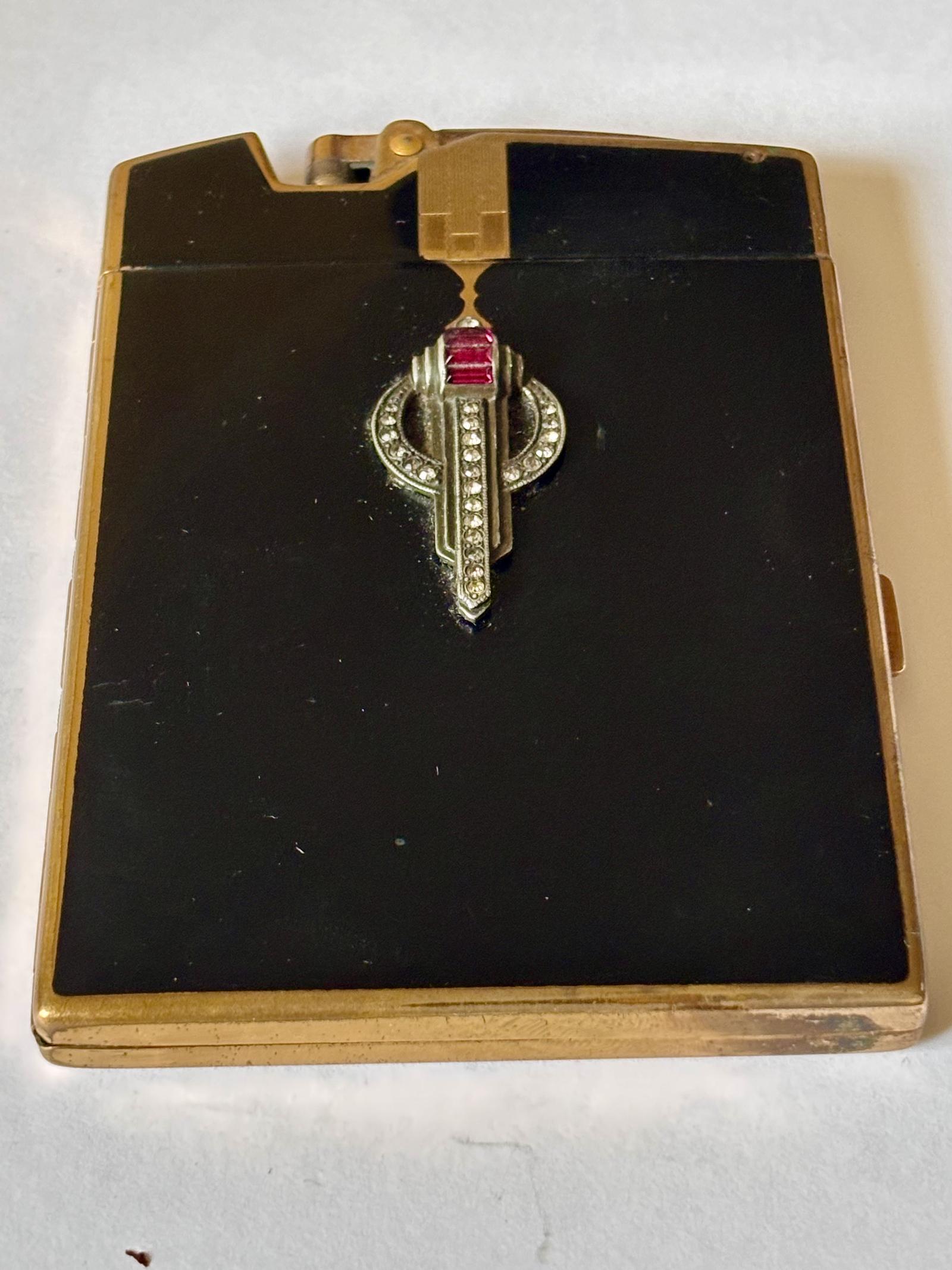 Stunning Ronson Pure Art Deco Cigarette Case & Lighter Combo (1 of 12) Stunning Ronson Pure Art Deco Cigarette Case & Lighter Combo (1 of 12)