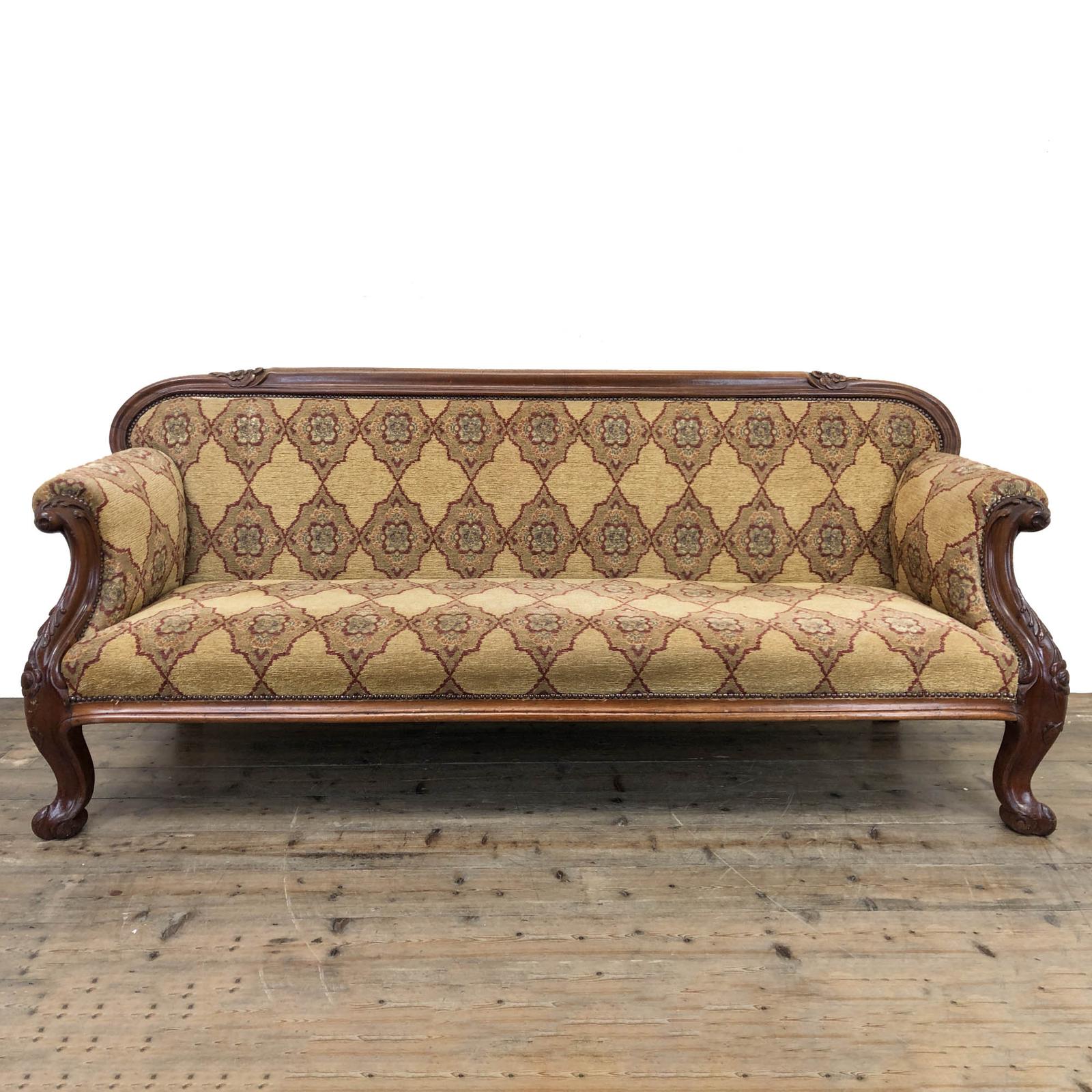 Antique Victorian Mahogany Carved Sofa (1 of 11) Antique Victorian Mahogany Carved Sofa (1 of 11)
