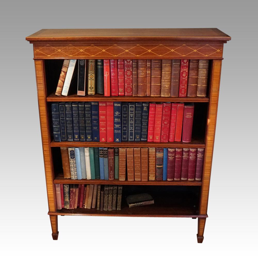 Edwardian Inlaid Open Bookcase (1 of 6) Edwardian Inlaid Open Bookcase (1 of 6)