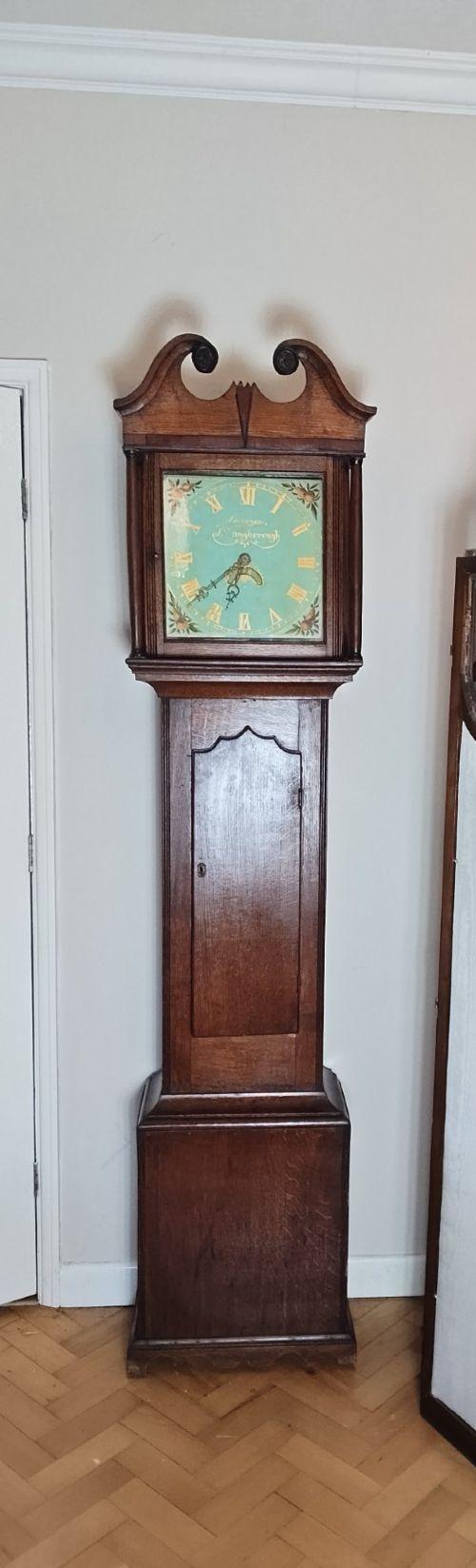 Small Georgian Oak Grandfather Longcase Clock Duck Egg Blue (1 of 11) Small Georgian Oak Grandfather Longcase Clock Duck Egg Blue (1 of 11)