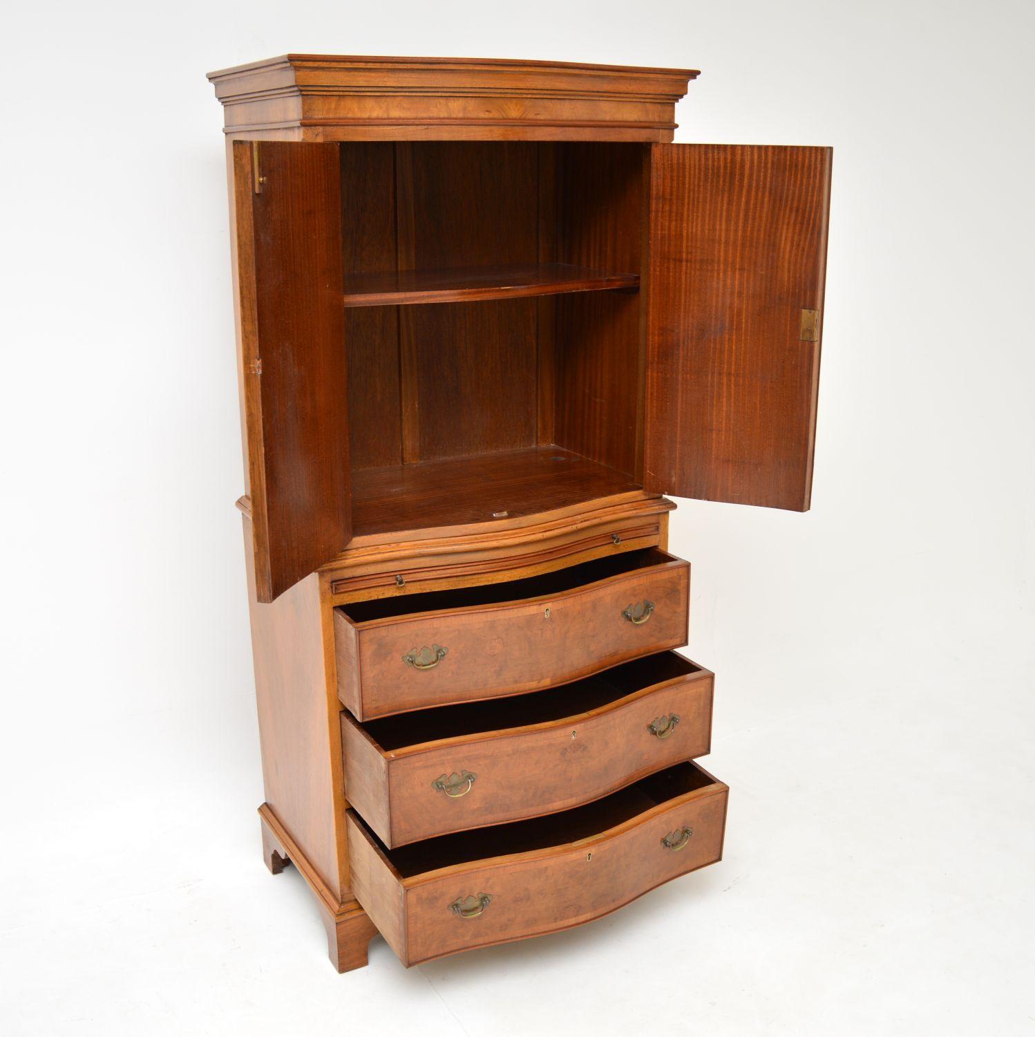 Burr Walnut Cabinet on Chest (1 of 10) Burr Walnut Cabinet on Chest (1 of 10)