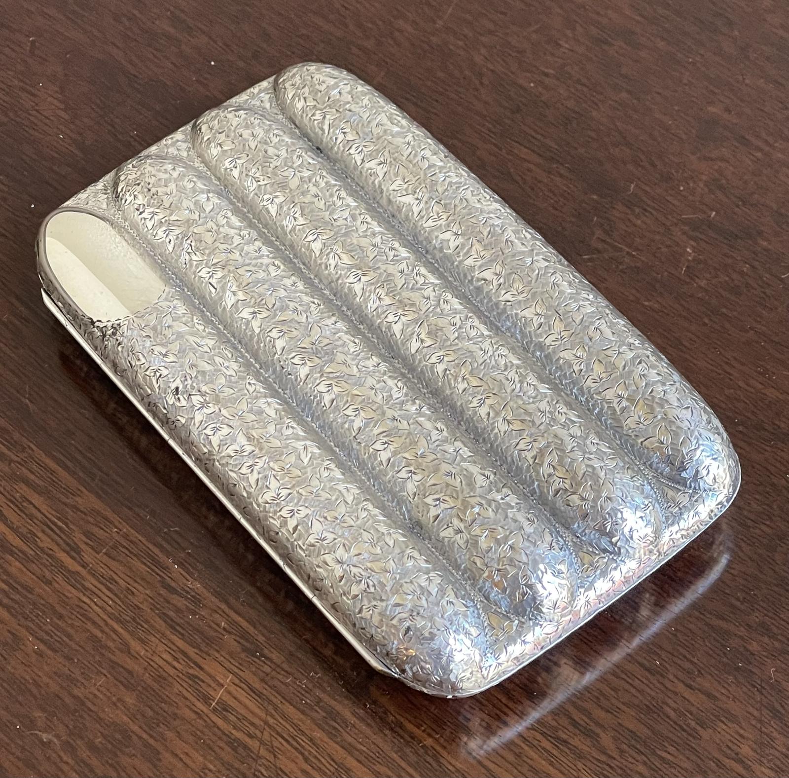 Victorian Silver Cigar Case, 1897 (1 of 6)