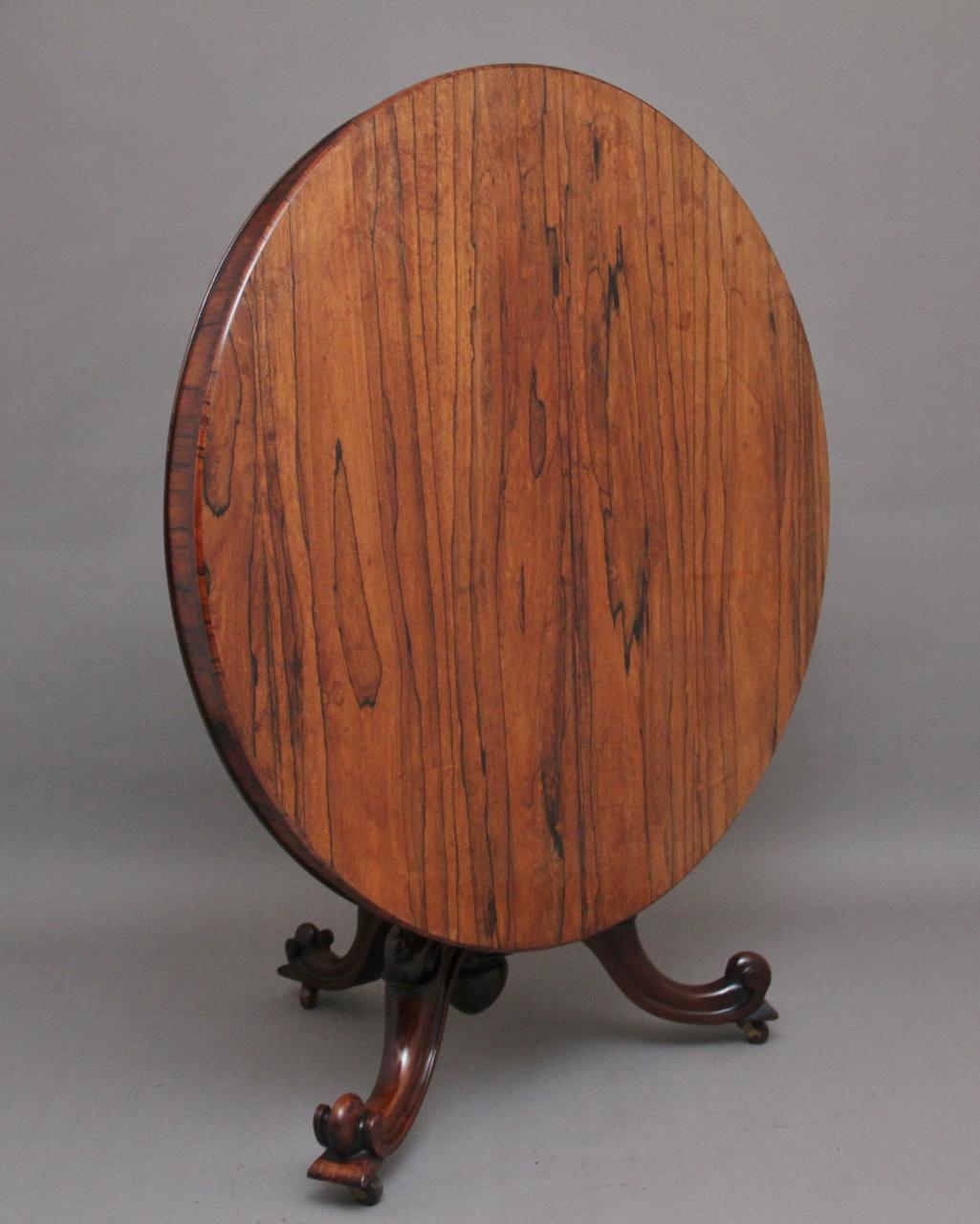 19th Century Rosewood Breakfast Table from the Early Victorian Era (1 of 9)