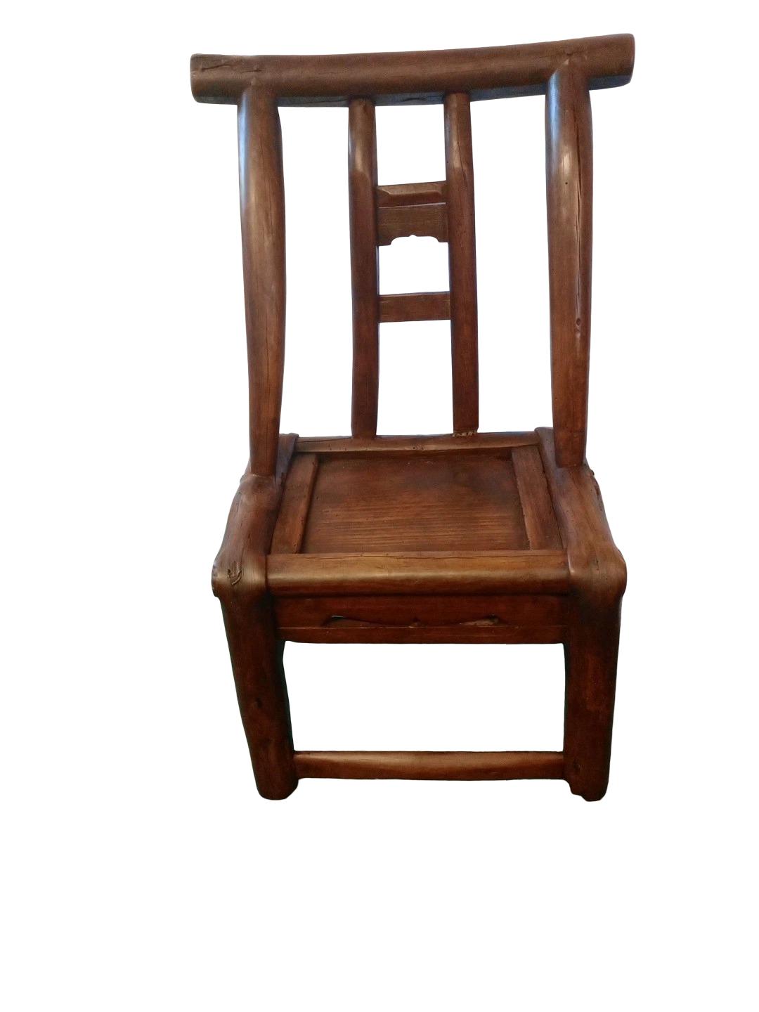 Antique Chinese Elm Wood Childs Chair Ideal as Display Piece c.1800 (1 of 4) Antique Chinese Elm Wood Childs Chair Ideal as Display Piece c.1800 (1 of 4)