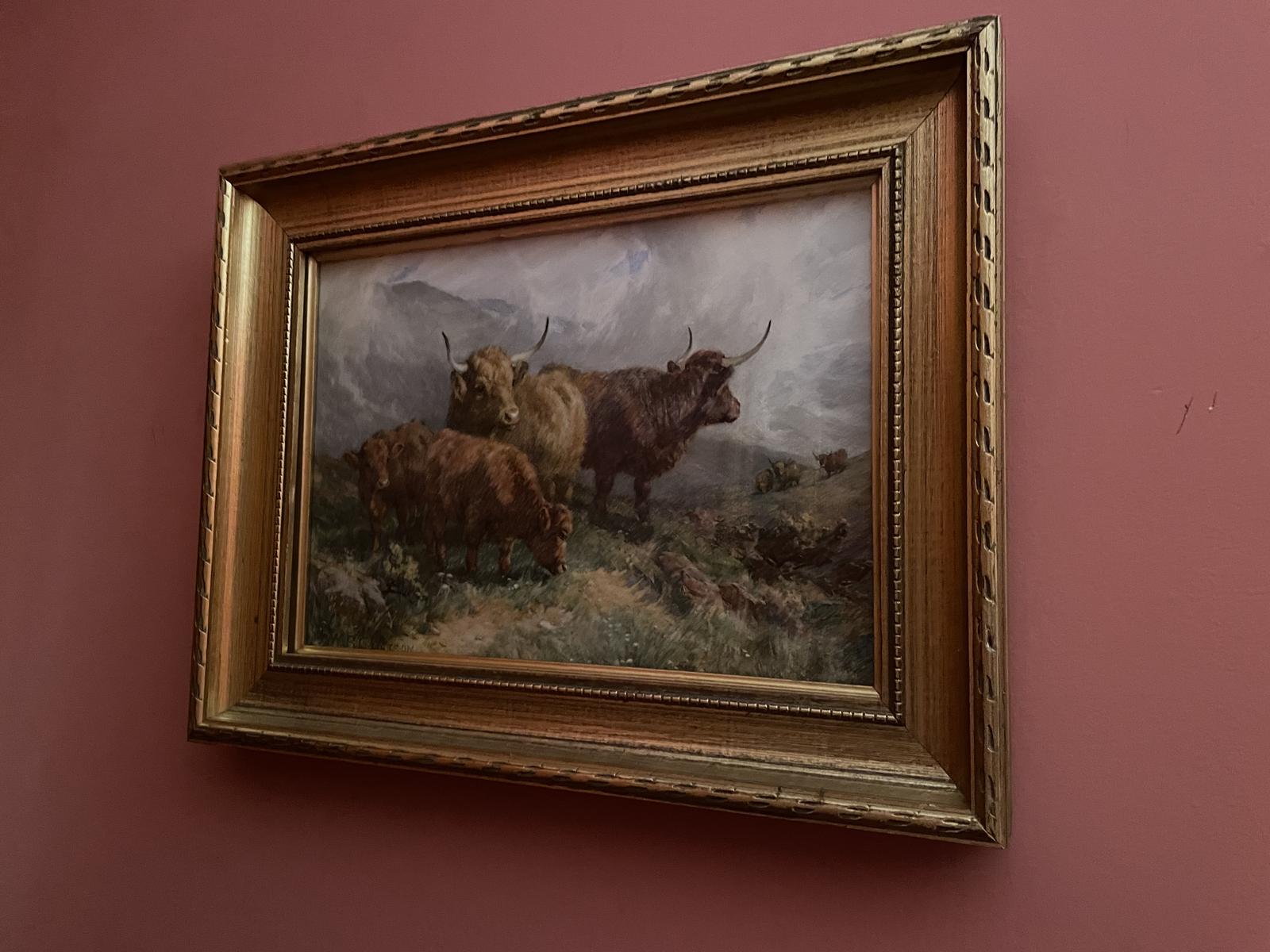 "Highland Cattle" by William Robert Charles Watson (1873 to 1928) (1 of 3)
