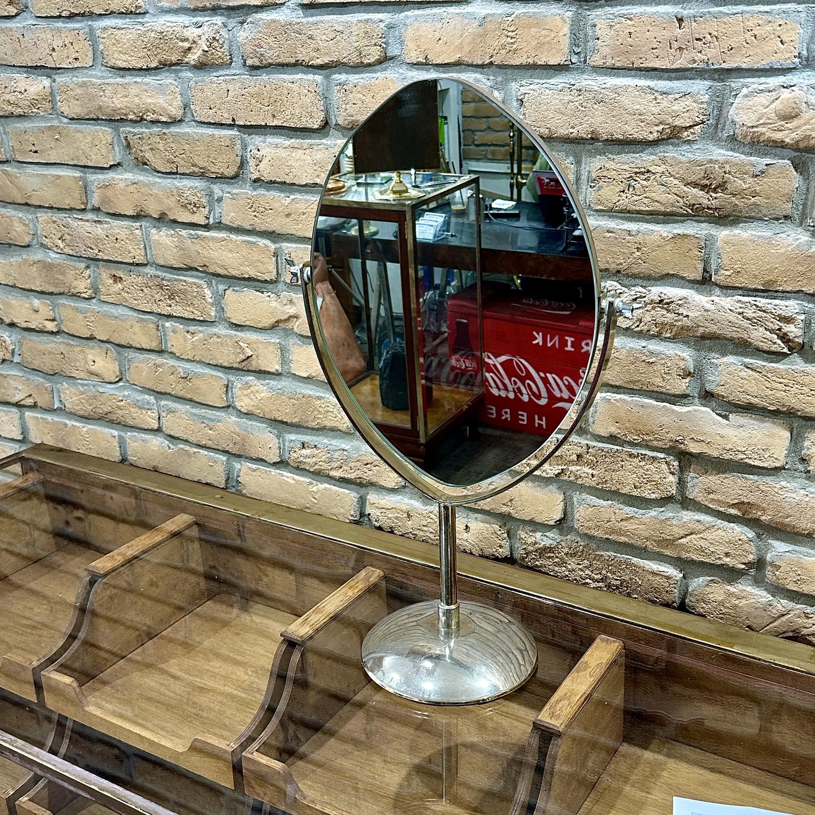 1930s Vanity Chrome Mirror (1 of 6)