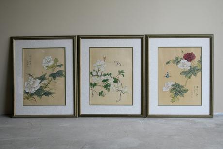 3 x Chinese Botanical Watercolours (1 of 12) 3 x Chinese Botanical Watercolours (1 of 12)